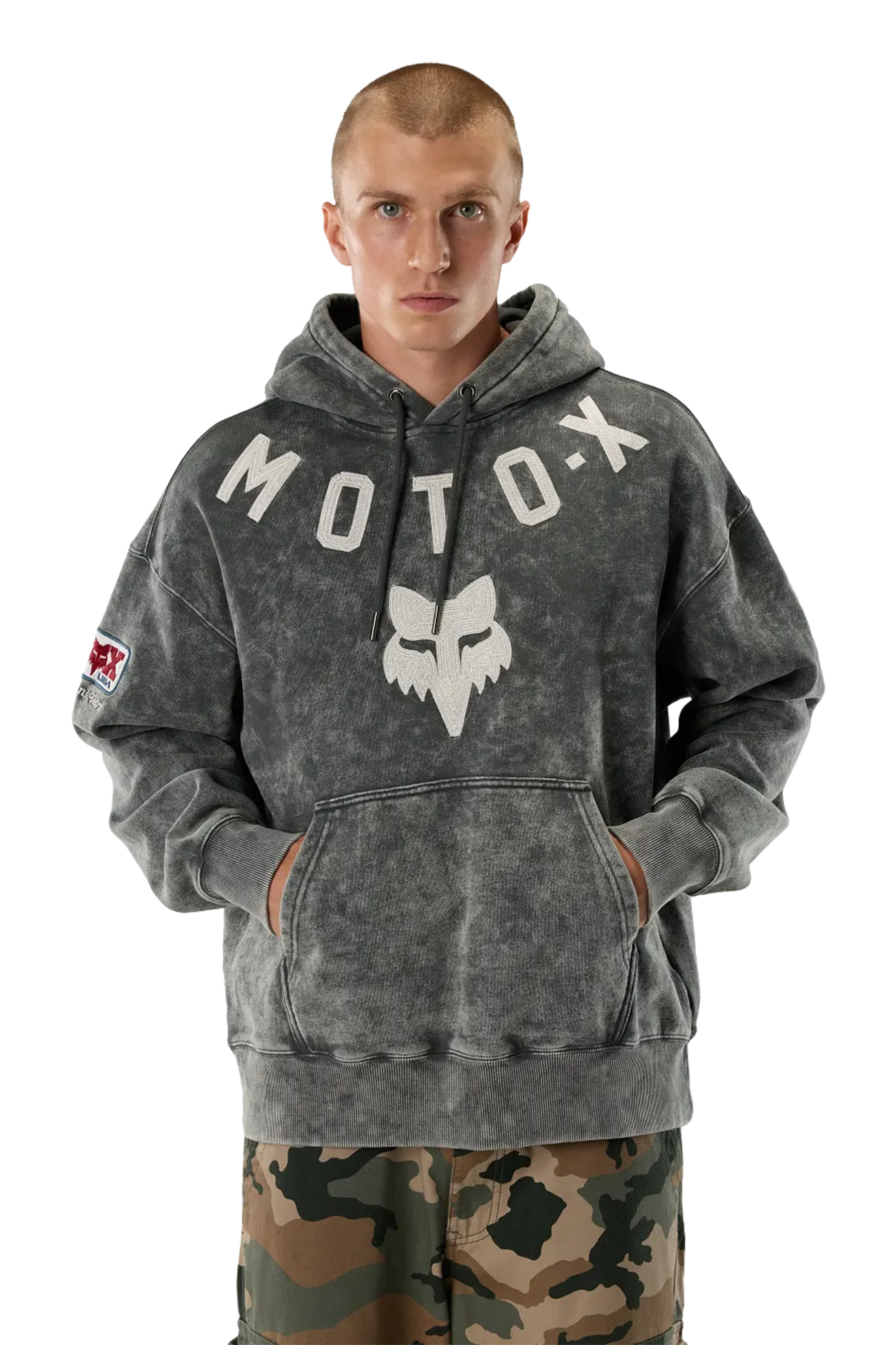 Felpa Pesante con Cappuccio FOX Moto-X