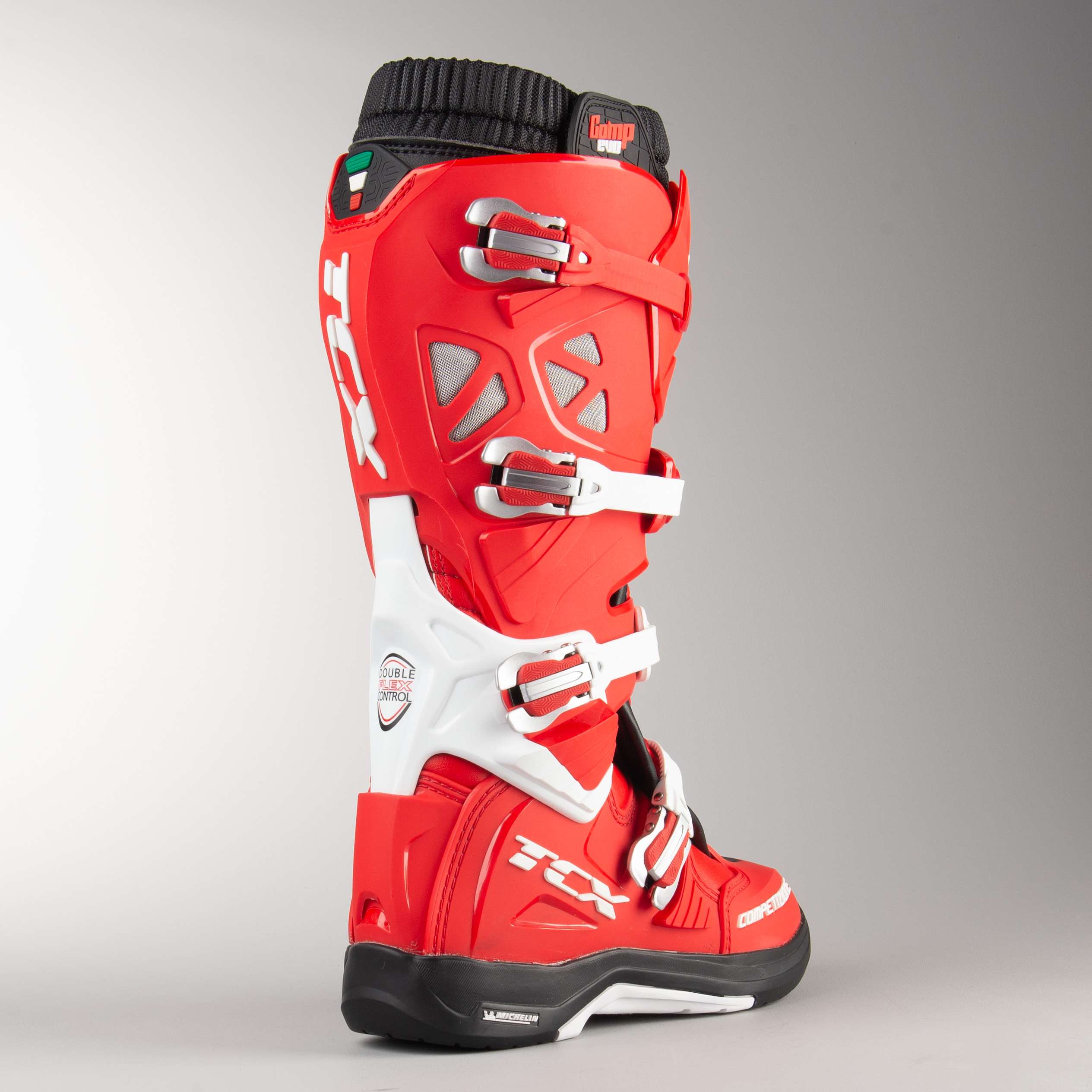 Crosstövlar TCX Comp Evo 2 Michelin Röd Vit Nu 10% rabatt Tcx Crosstövel Comp Evo 2 Michelin Vit