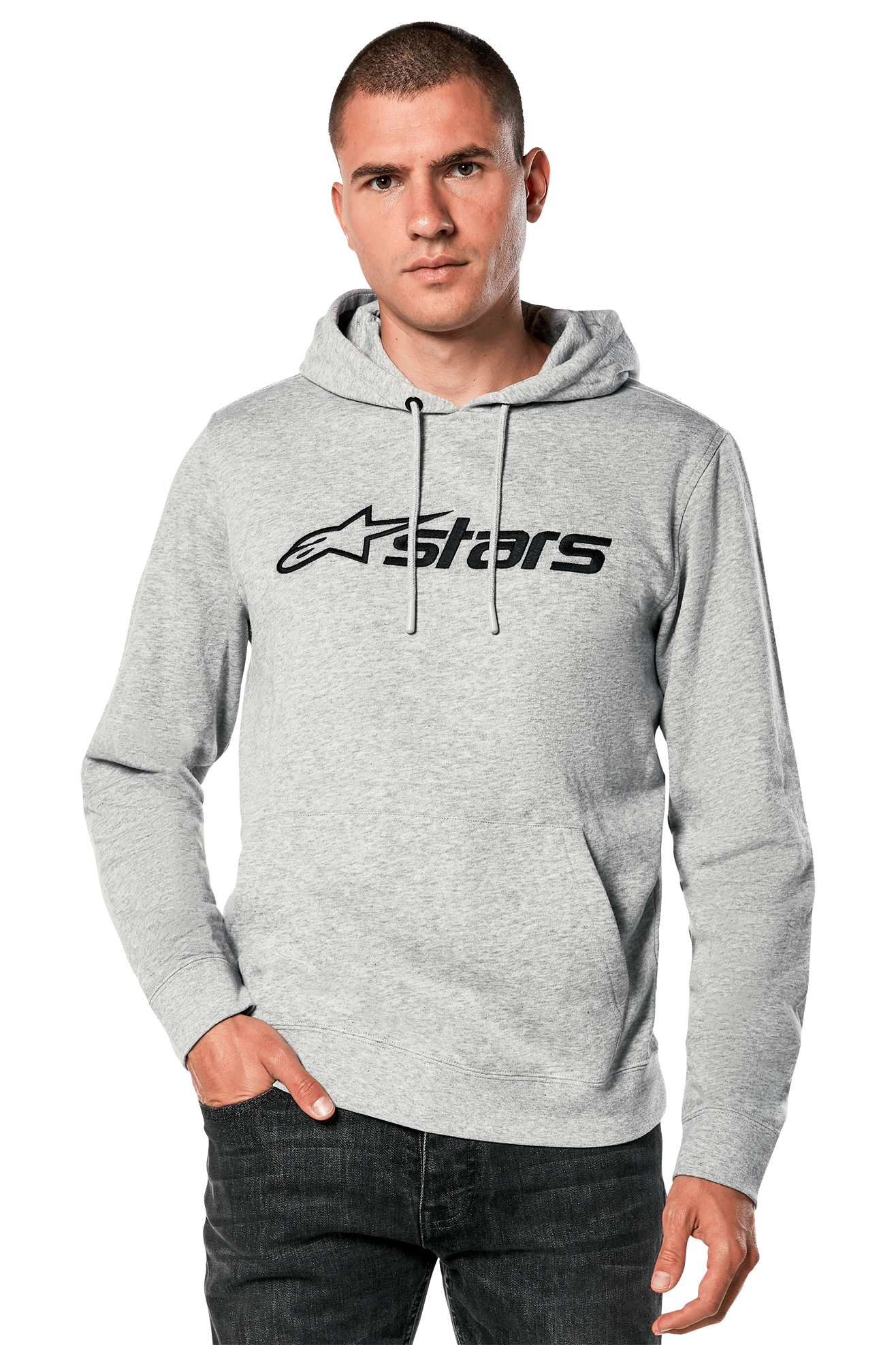 Grijs Heather/Zwart