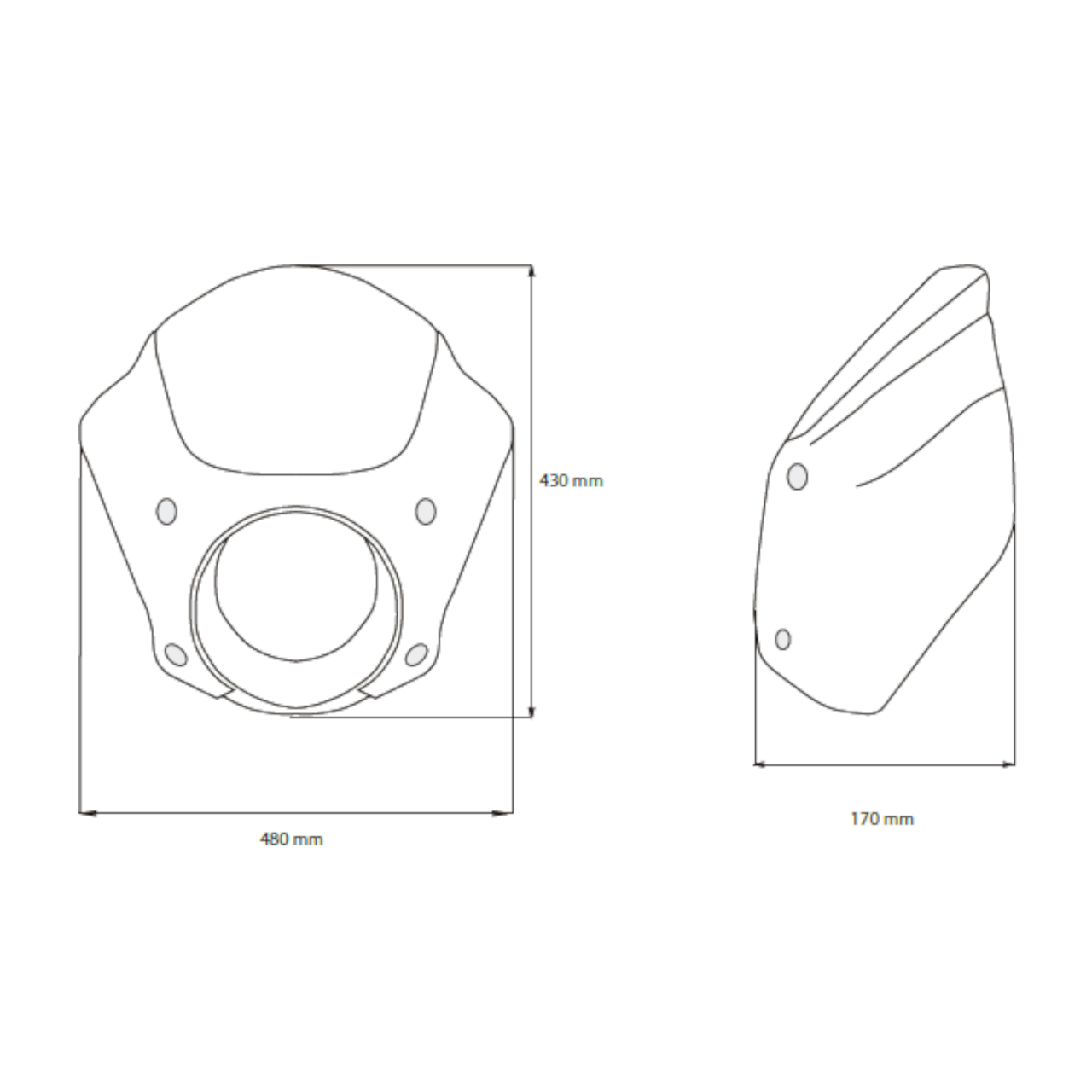 CustomAcces Free Spirit Semi-Fairing Black