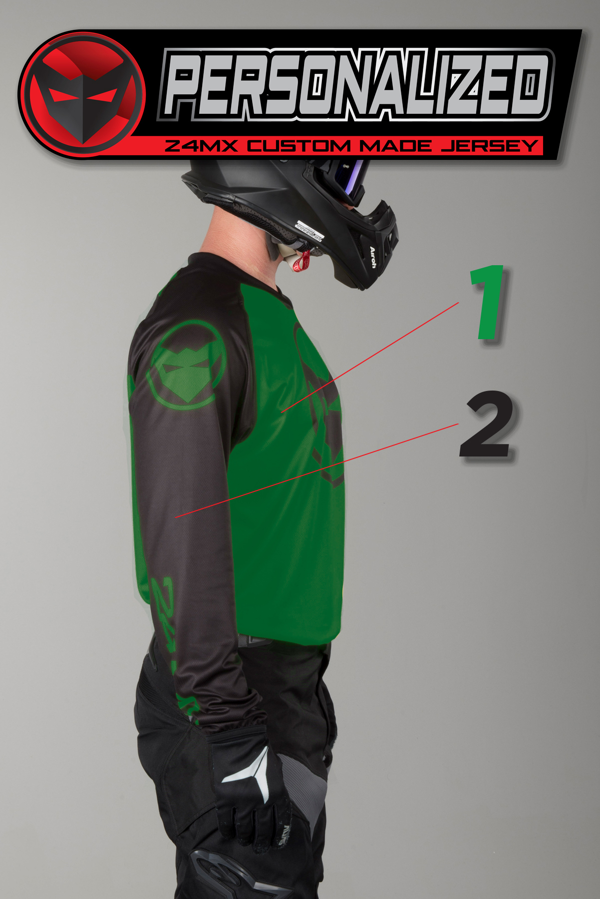 24MX PURE MX3 Personalised Jersey