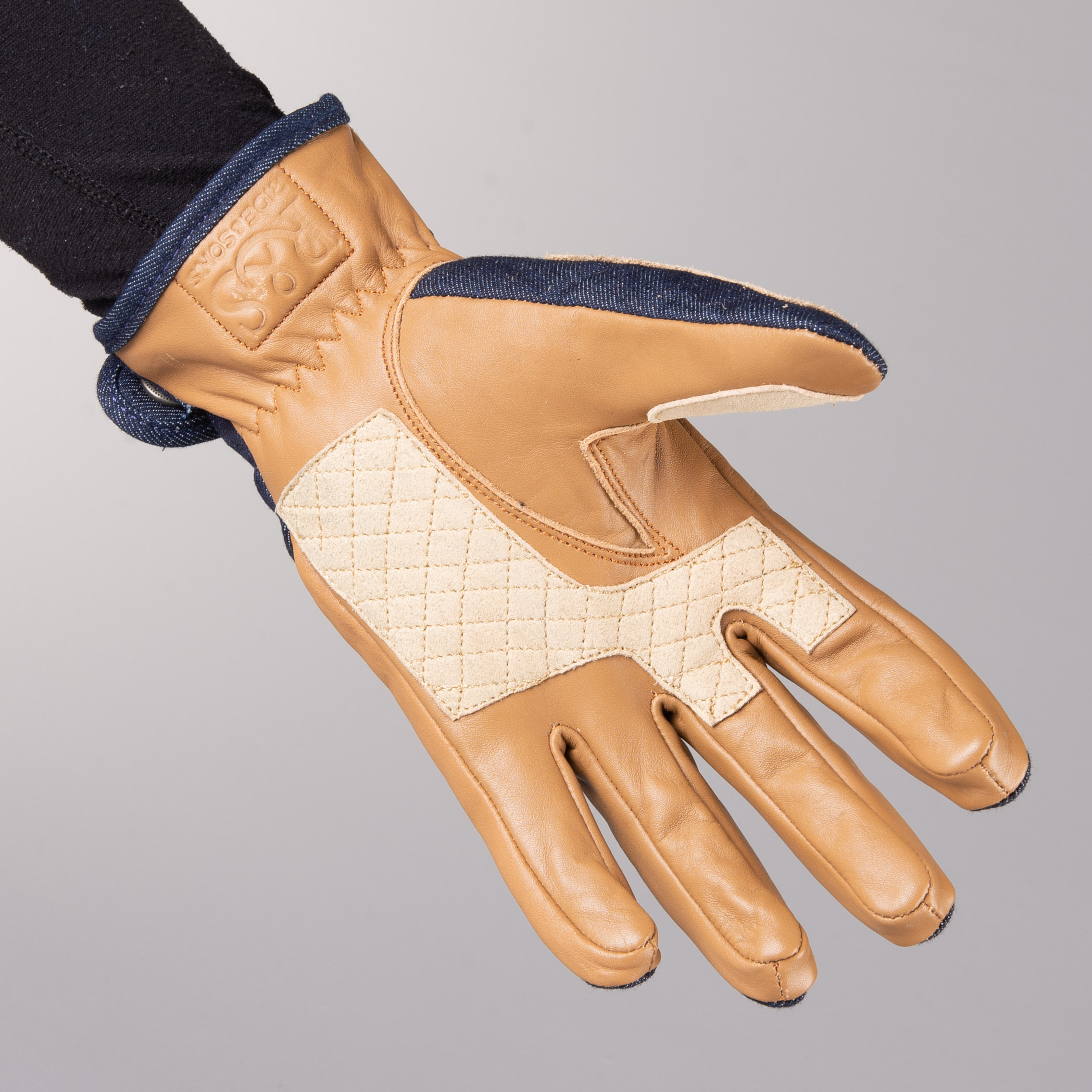 Ride&Sons Lord Denim Motorcycle Gloves