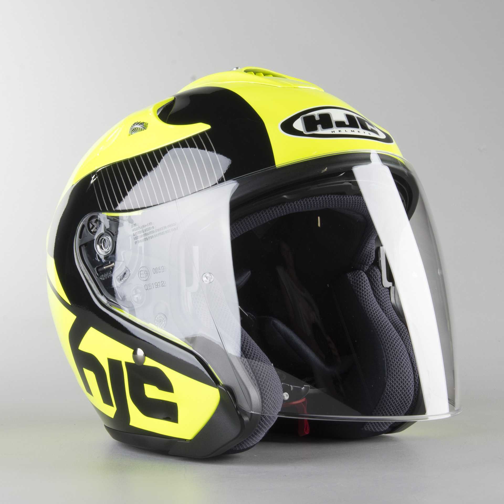 Hjc Fg Jet Acadia Helmet Yellow Black Now 10 Savings Xlmoto Eu