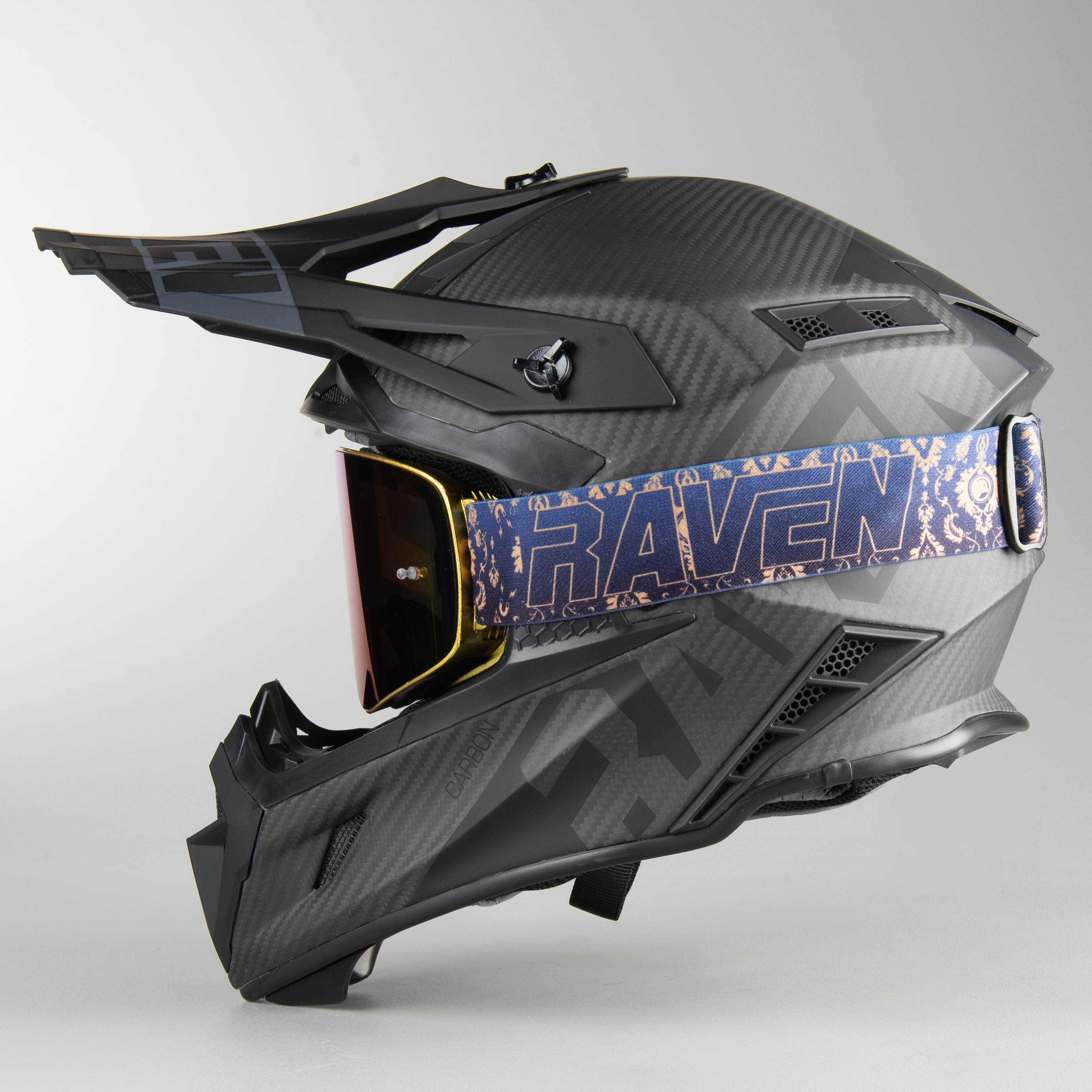 Casco de Cross Raven Ipsum