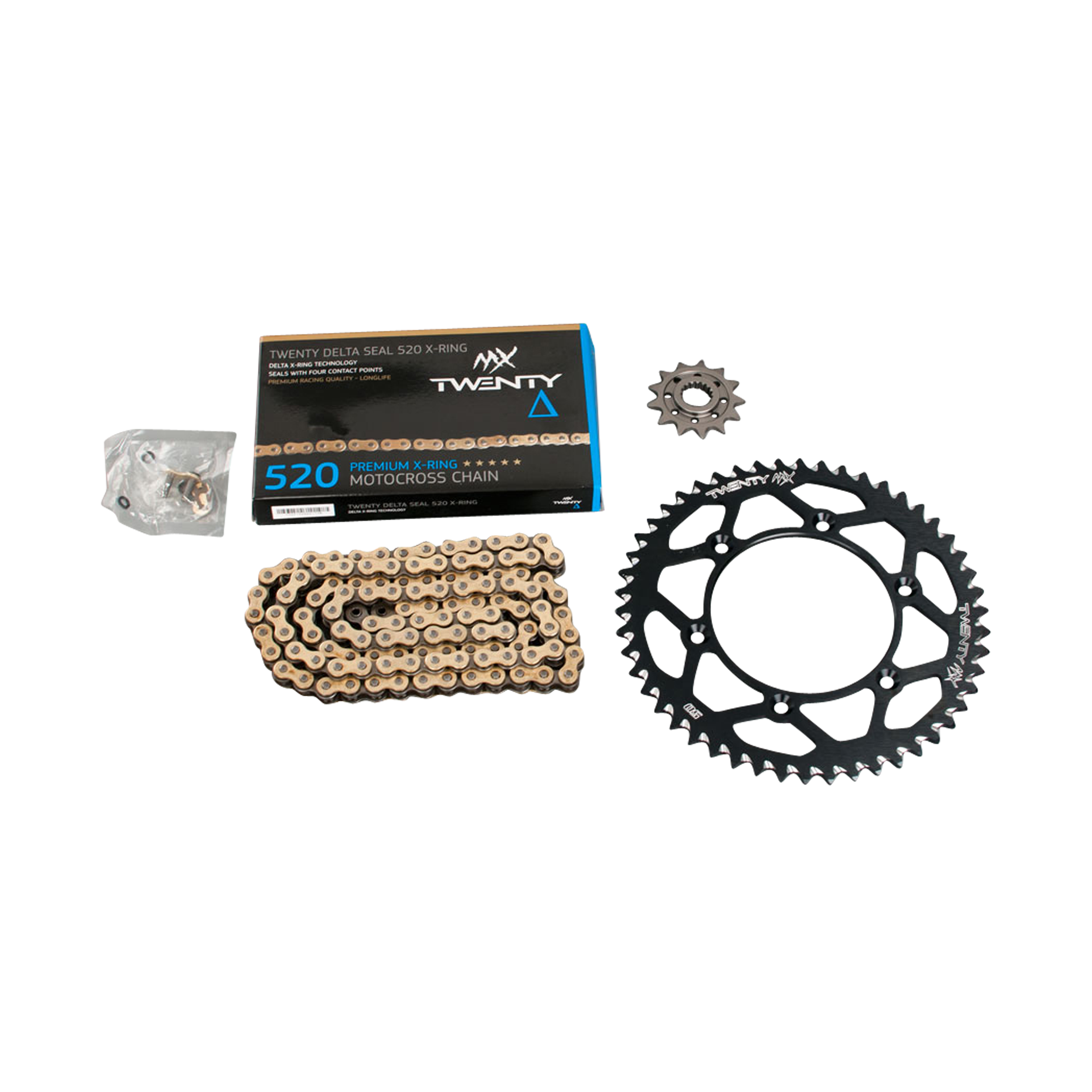 MX Twenty Delta 520 XRing Chain and Sprocket Kit Buy now, get 32
