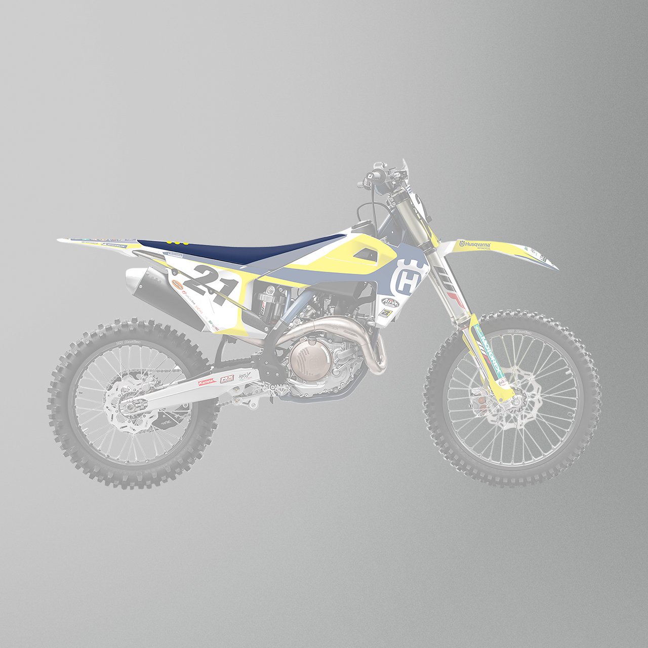 Blackbird Replica Trophy 2019 Seat Cover Blue-Yellow