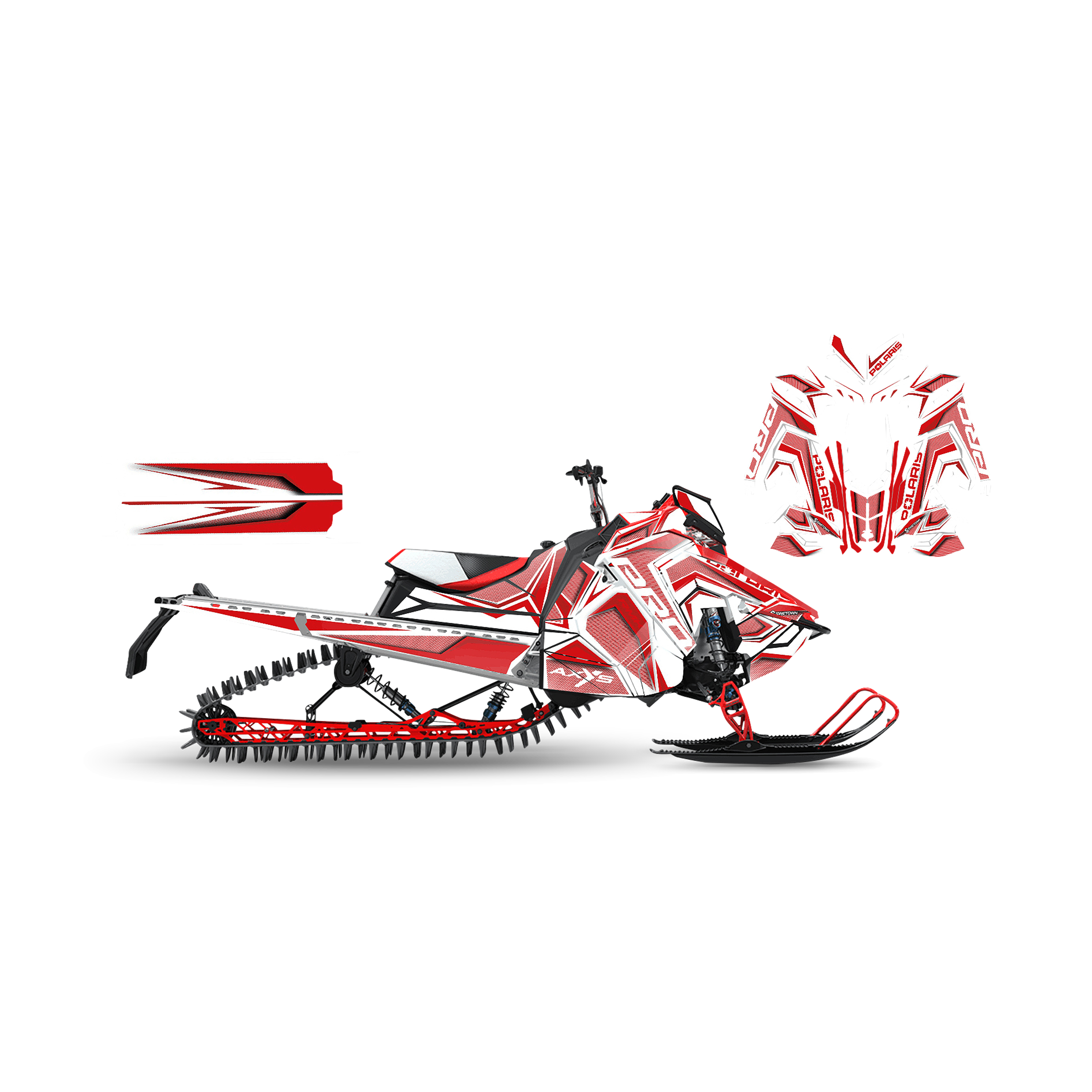 Tarrasarja SweTown Team-Racer-20-Pro-Valkoinen-Punainen