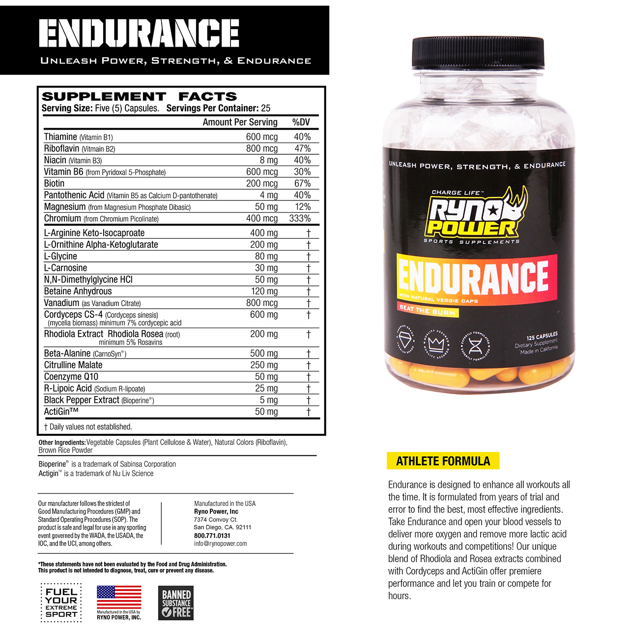 Ryno Power Pre-Race Pack