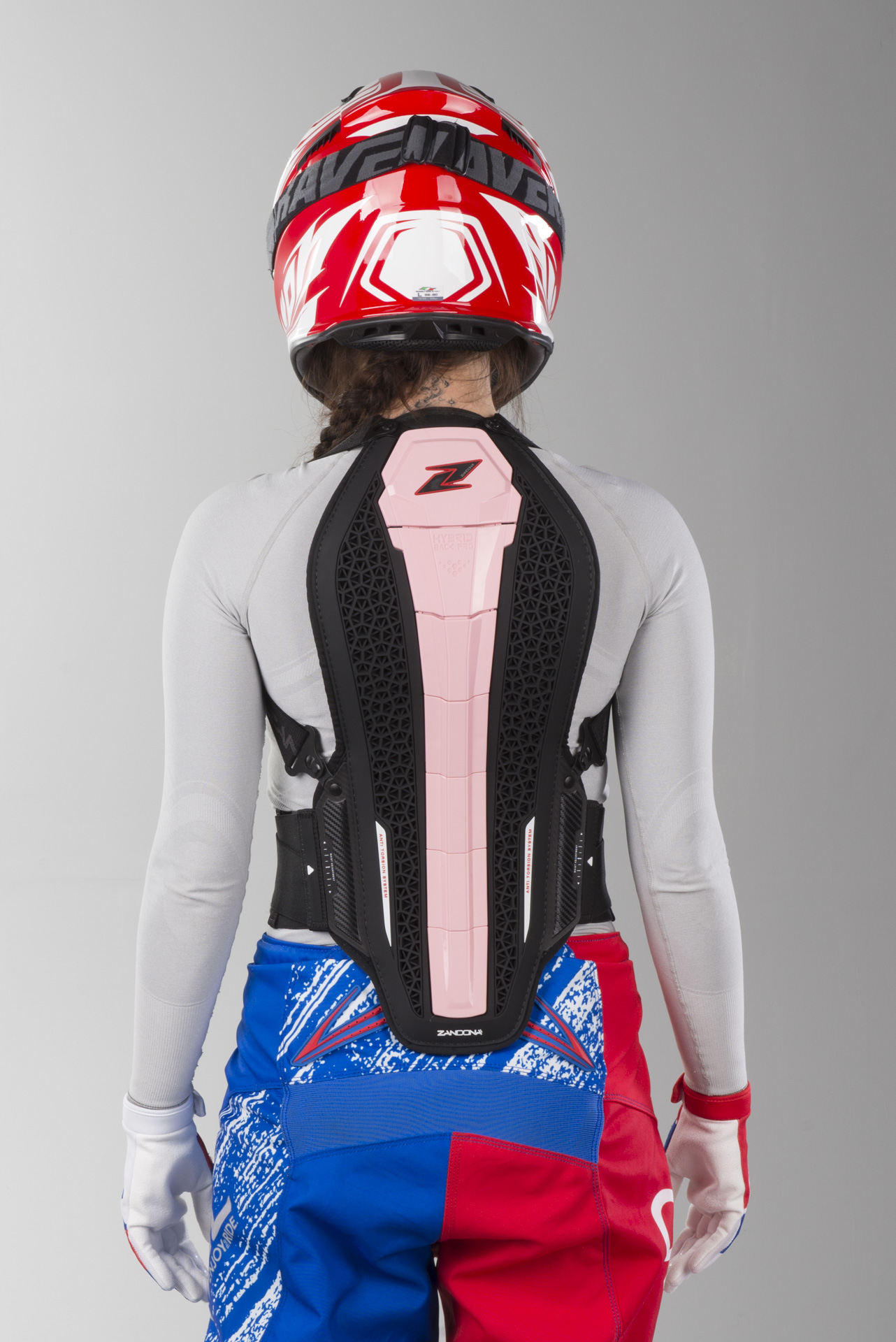 Zandonà Hybrid Pro x7 Back Protector Pink