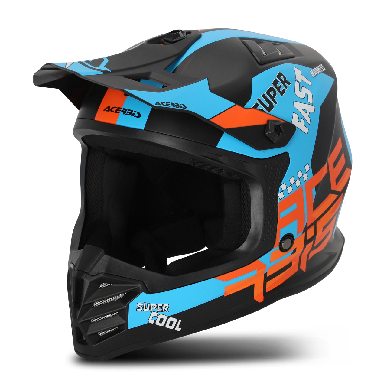 Acerbis Profile Crosshjälm Barn Svart-Orange""