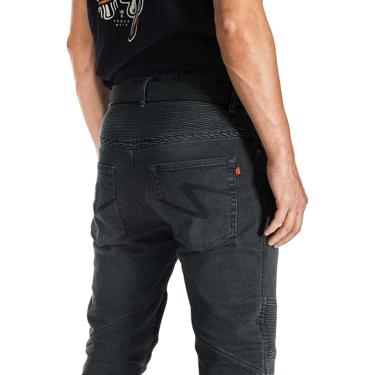 Pando Moto Karl Devil 9 Motorcycle Jeans Washed
