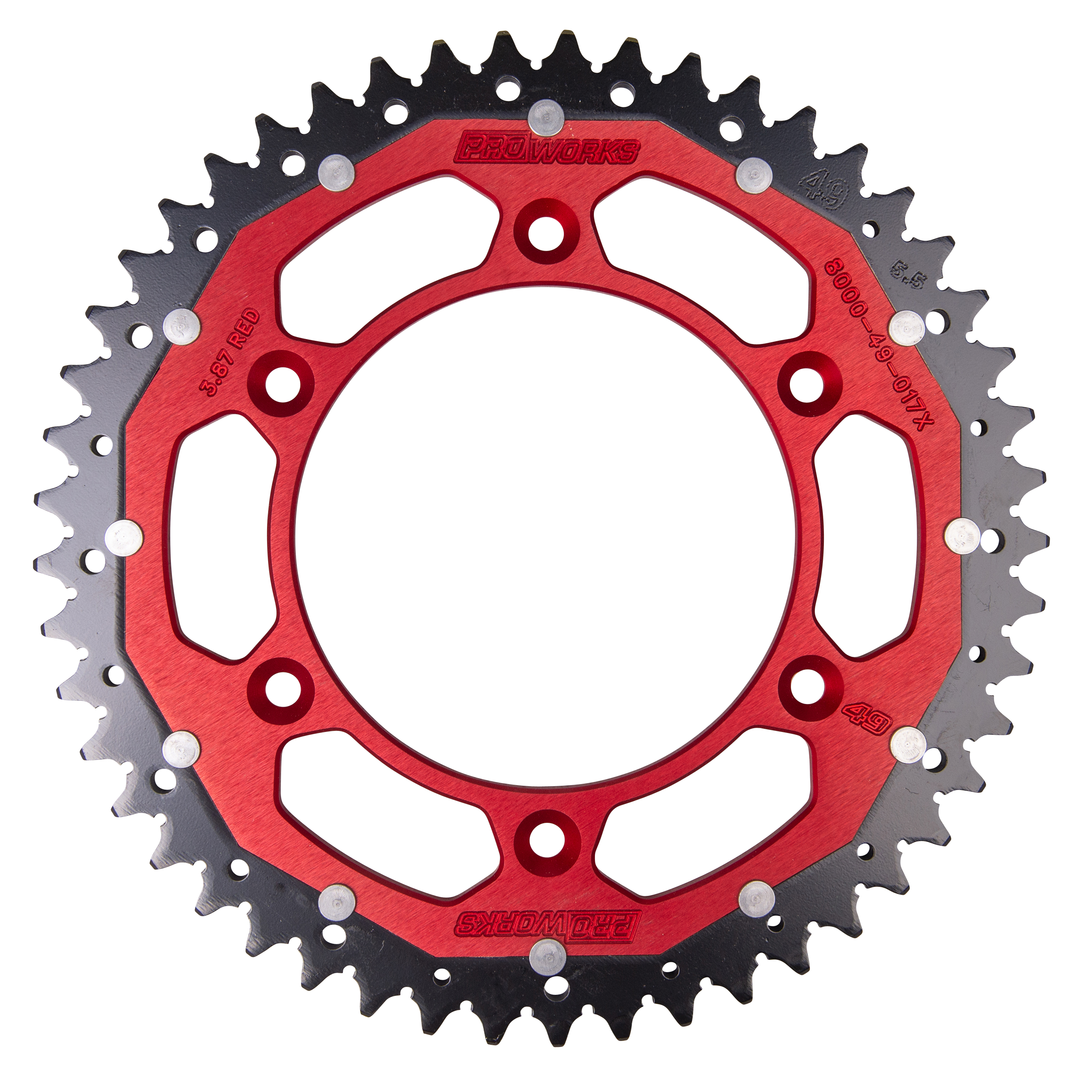 Proworks Interlink Rear Sprocket Red | 24MX