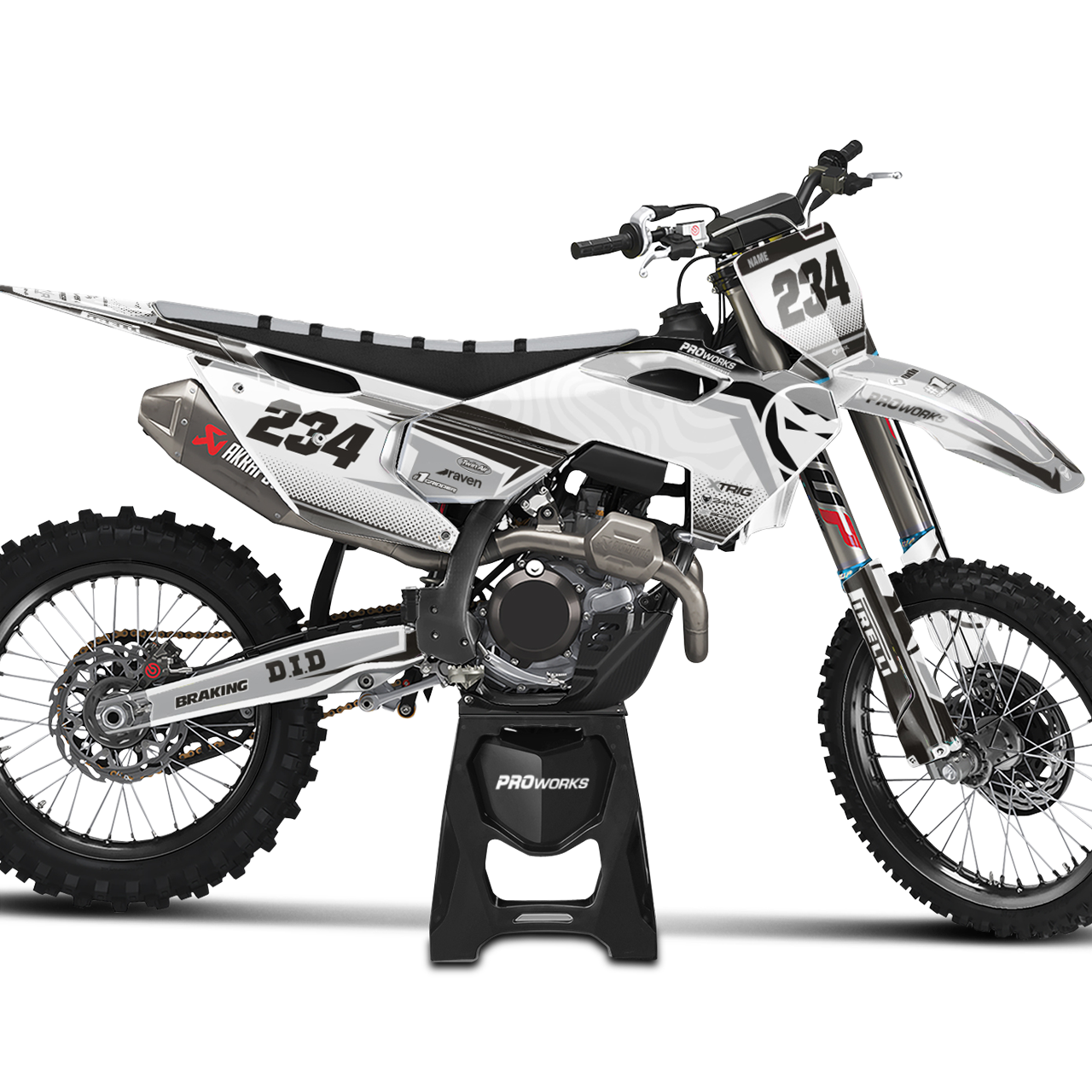 Kit Adesivi 24MX Husqvarna B&W