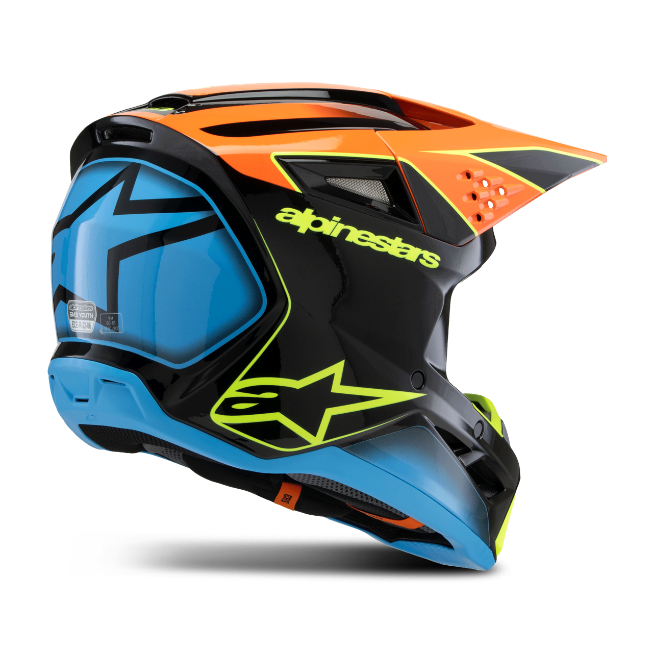 Casco de Cross Niño Alpinestars SM3 Fray ECE06 Nego