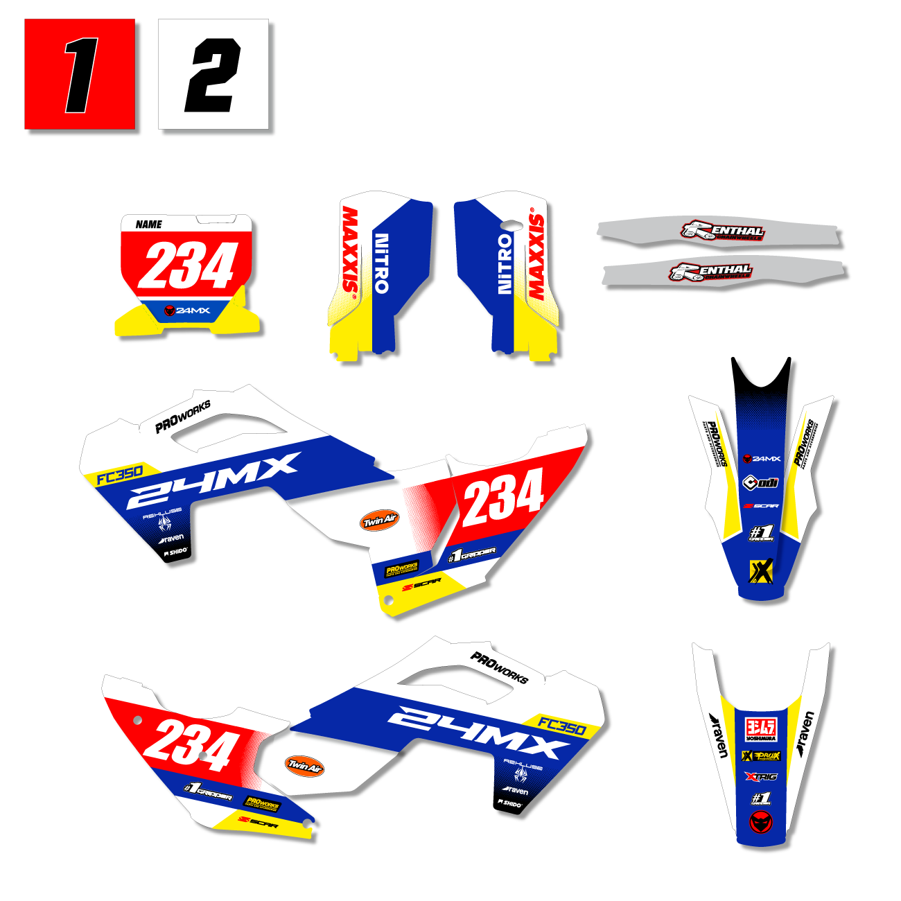 Decalset 24MX Husqvarna R2R