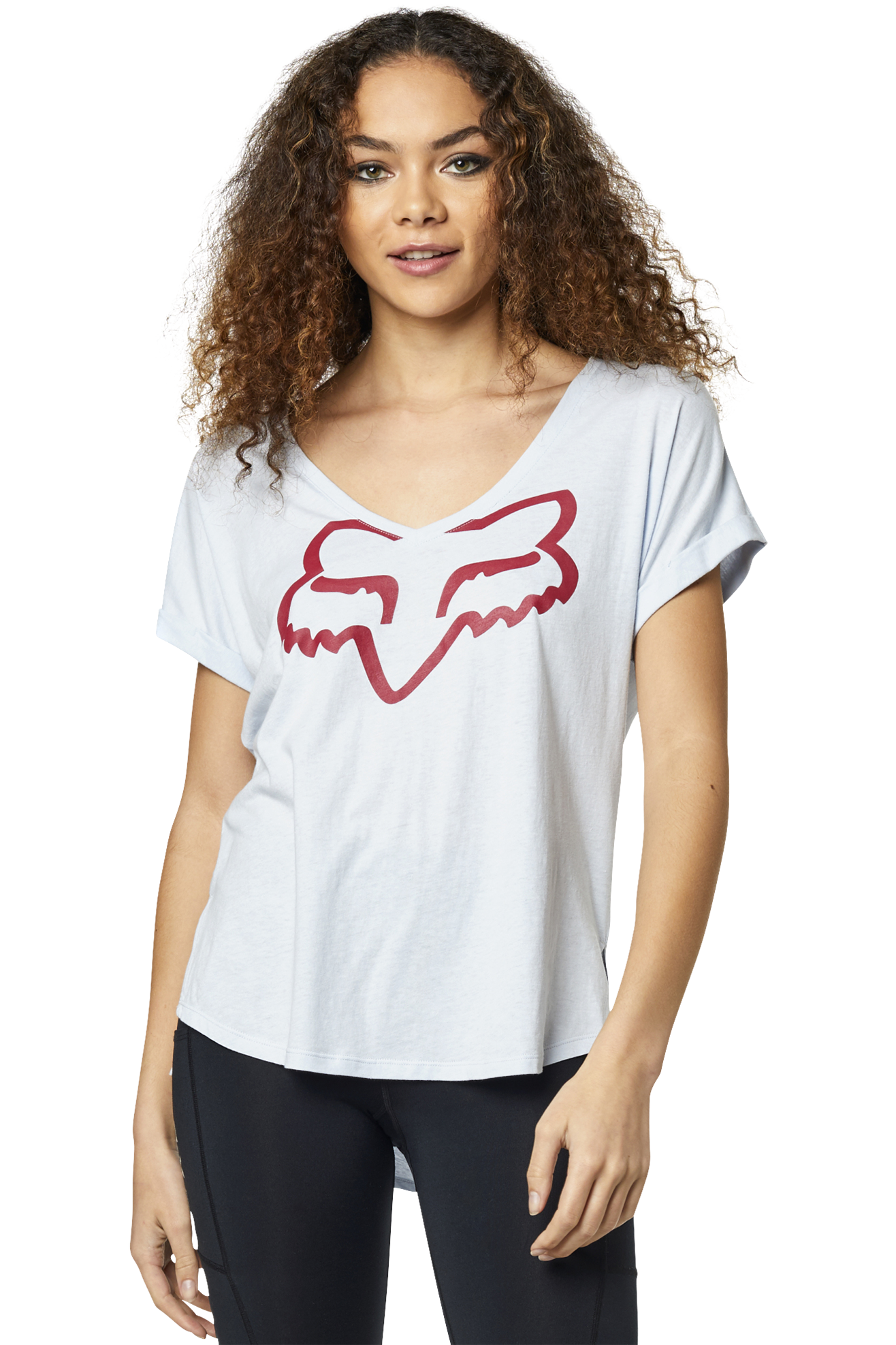T-shirt FOX Responded SS Vneck RL SLVE Dames