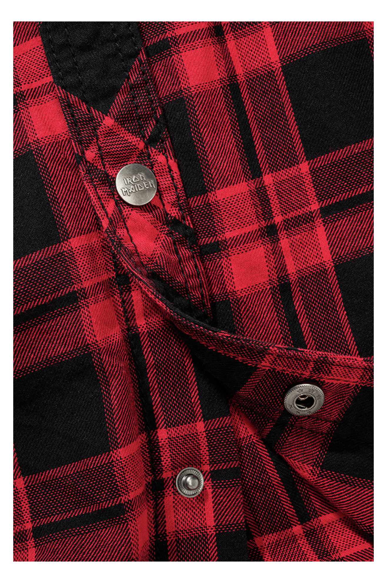 Camisa Brandit Iron Maiden Check Sweathood Eddy