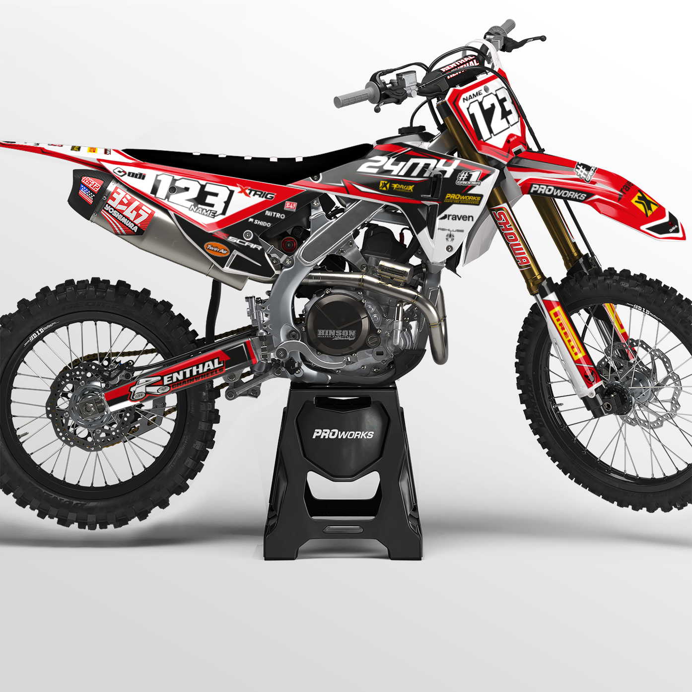 Комплект Стикери 24MX Honda Inazuma