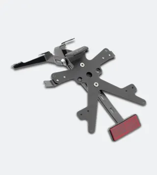 Kennzeichenhalter-Set Rizoma Fox Schwarz