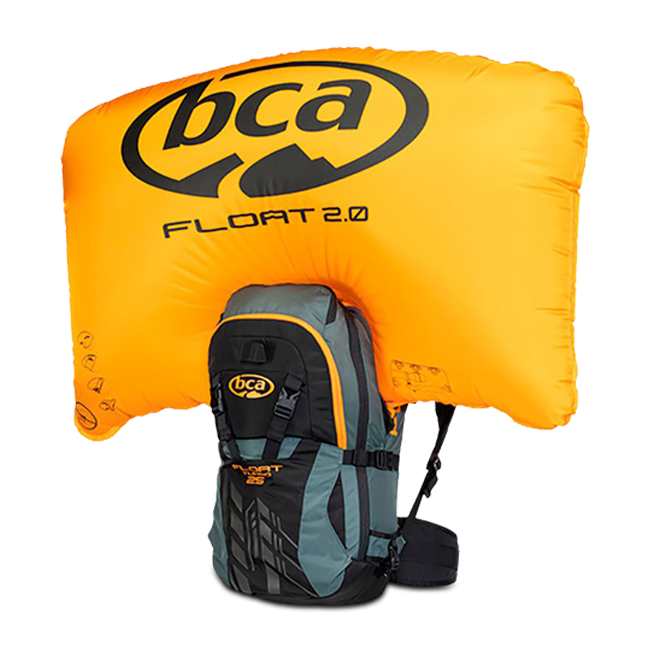 Système Airbag BCA Float 25 Turbo 2.0 Vert-Noir-Orange