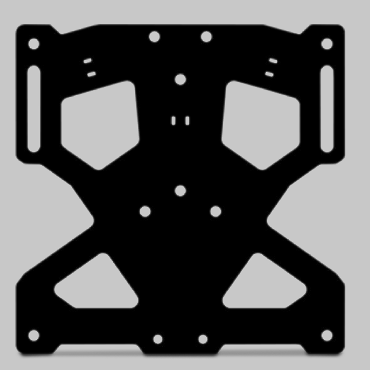 Valter Moto King License Plate Support Black