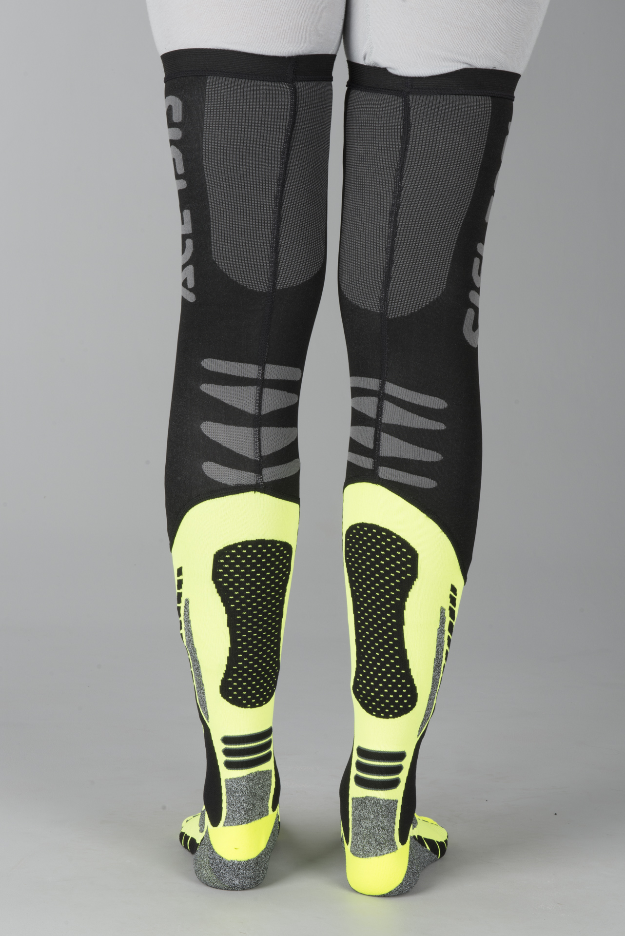 Sokken Acerbis X-Leg Pro Zwart-Geel