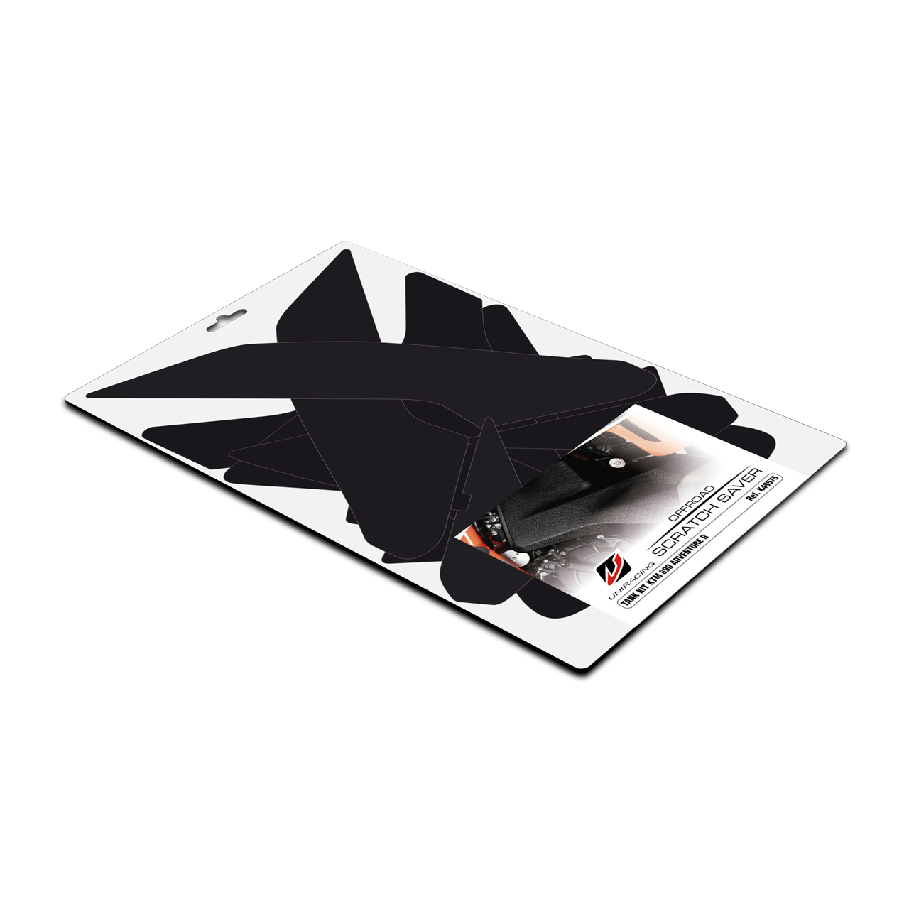 Kit de Adhesivos de Protección Depósito Uniracing Negro
