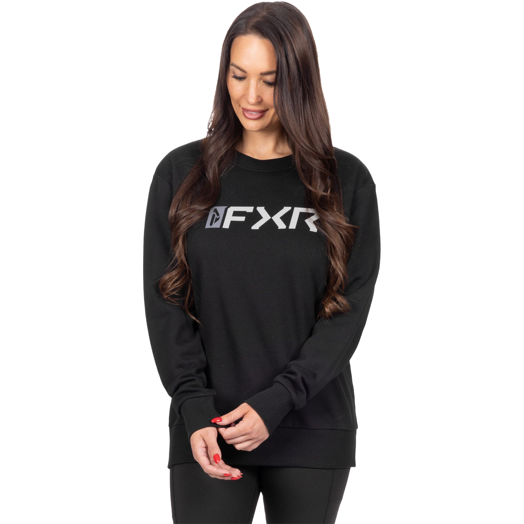 Baumwoll-Rundhalspullover FXR Mitered
