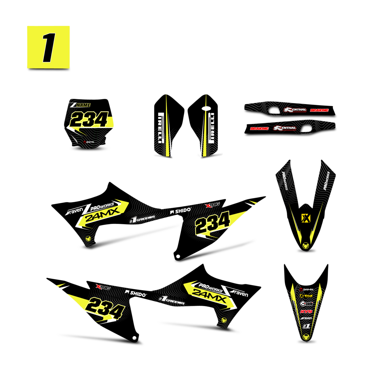 24MX Stark Wave Decal Kit