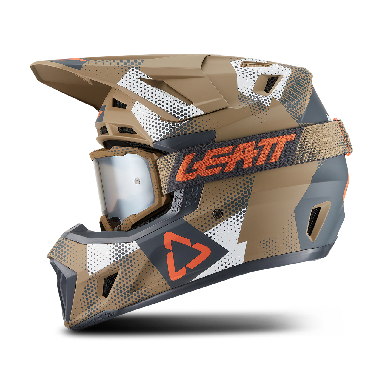 Kit Casco Cross Leatt 7.5 V.27 con Maschere Velocity 4.5
