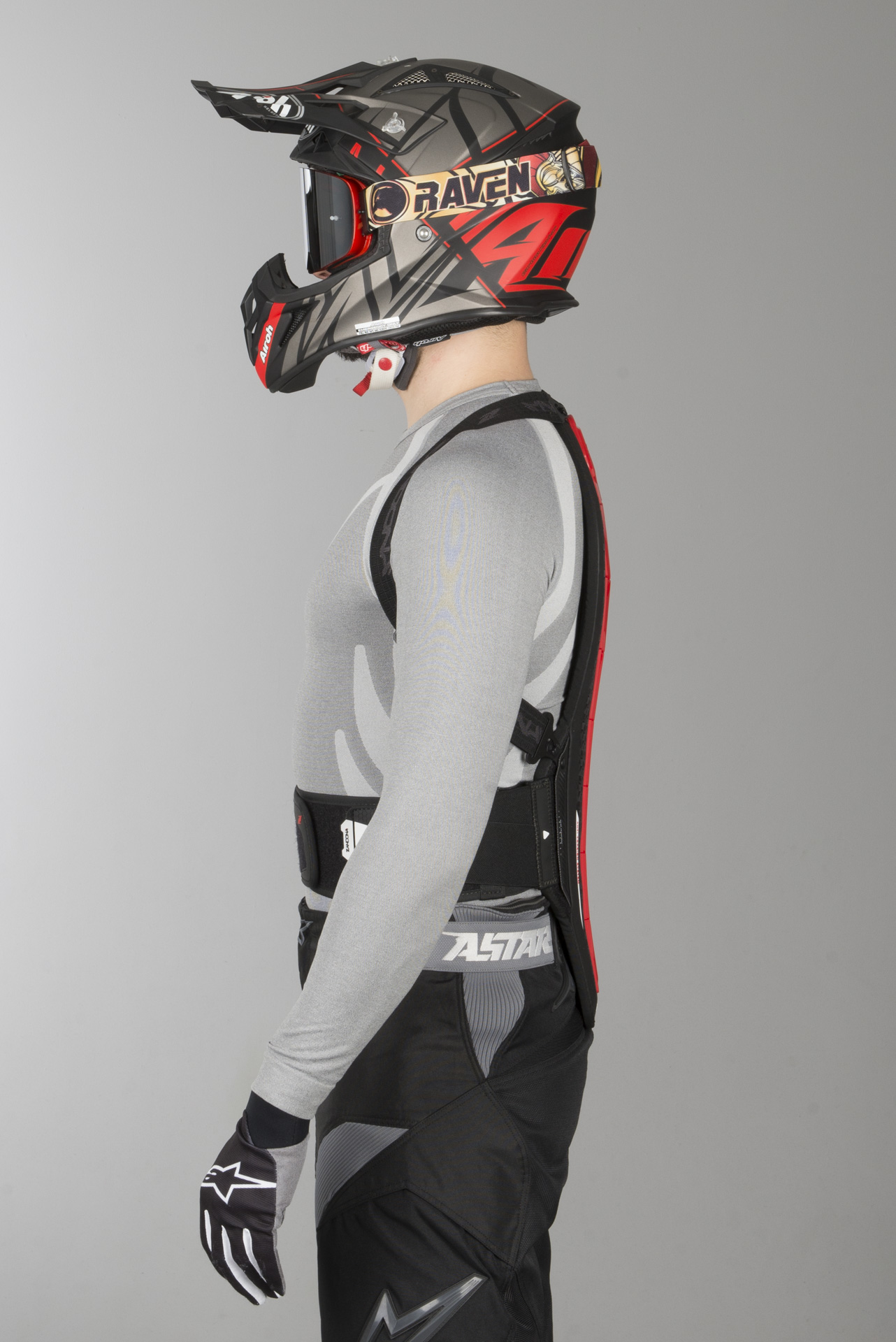 Zandonà Hybrid Pro x8 Back Protector Red