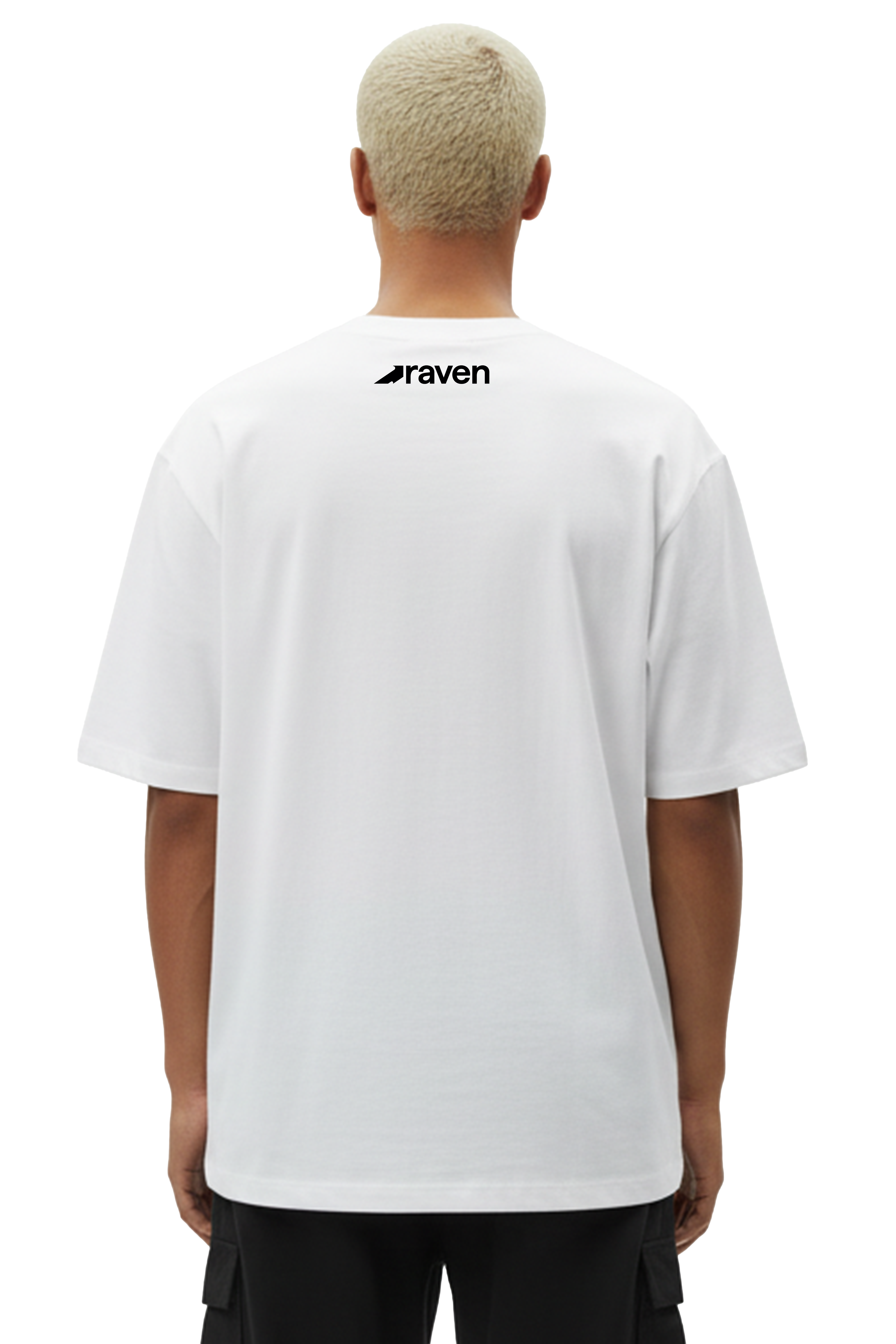 Raven Oversize T-Shirt Wit