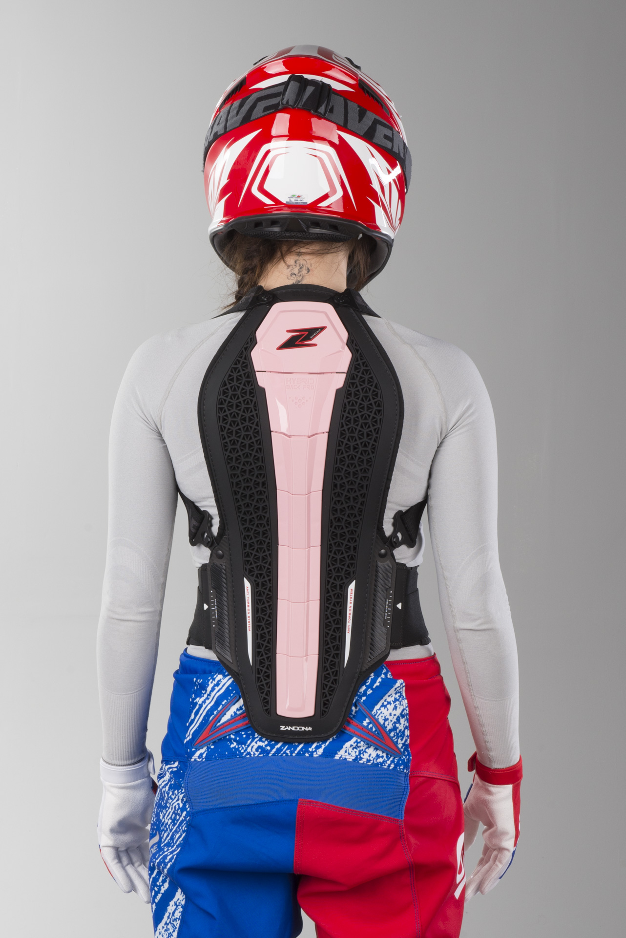 Zandonà Hybrid Pro x7 Back Protector Pink