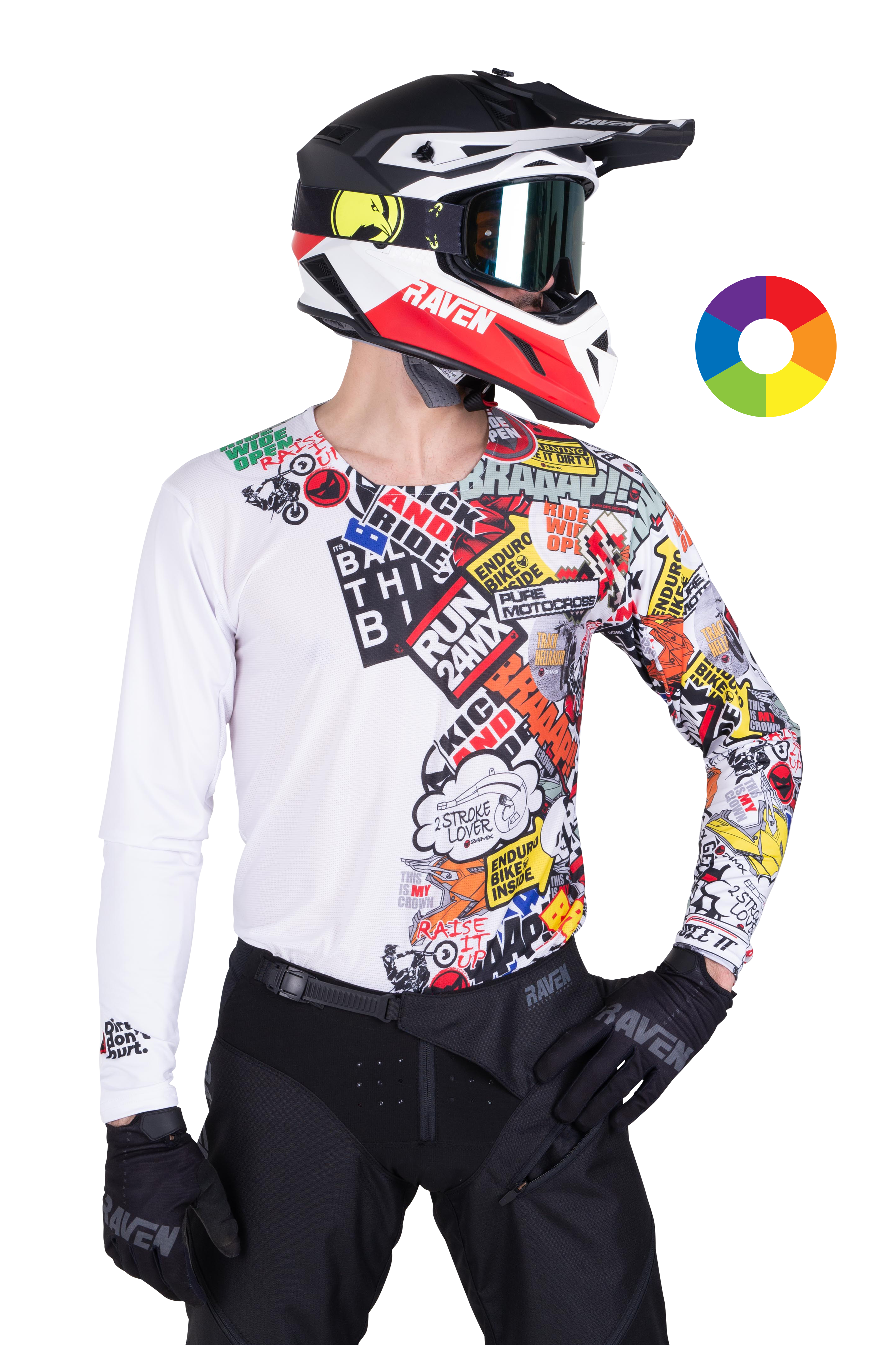 Camiseta de Cross 24MX STICKERBOMB