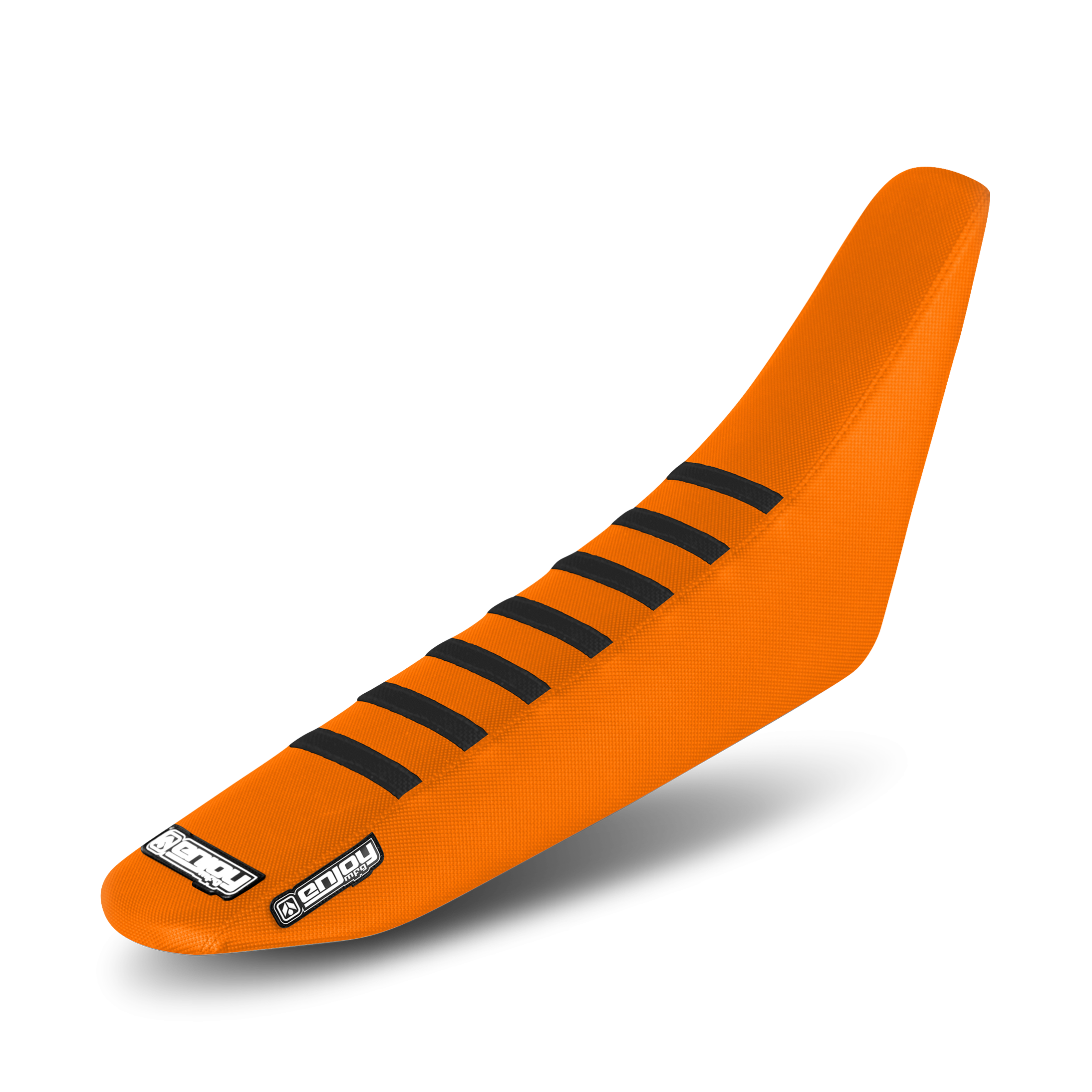 Funda de Asiento Enjoy Ribbed Negro-Naranja