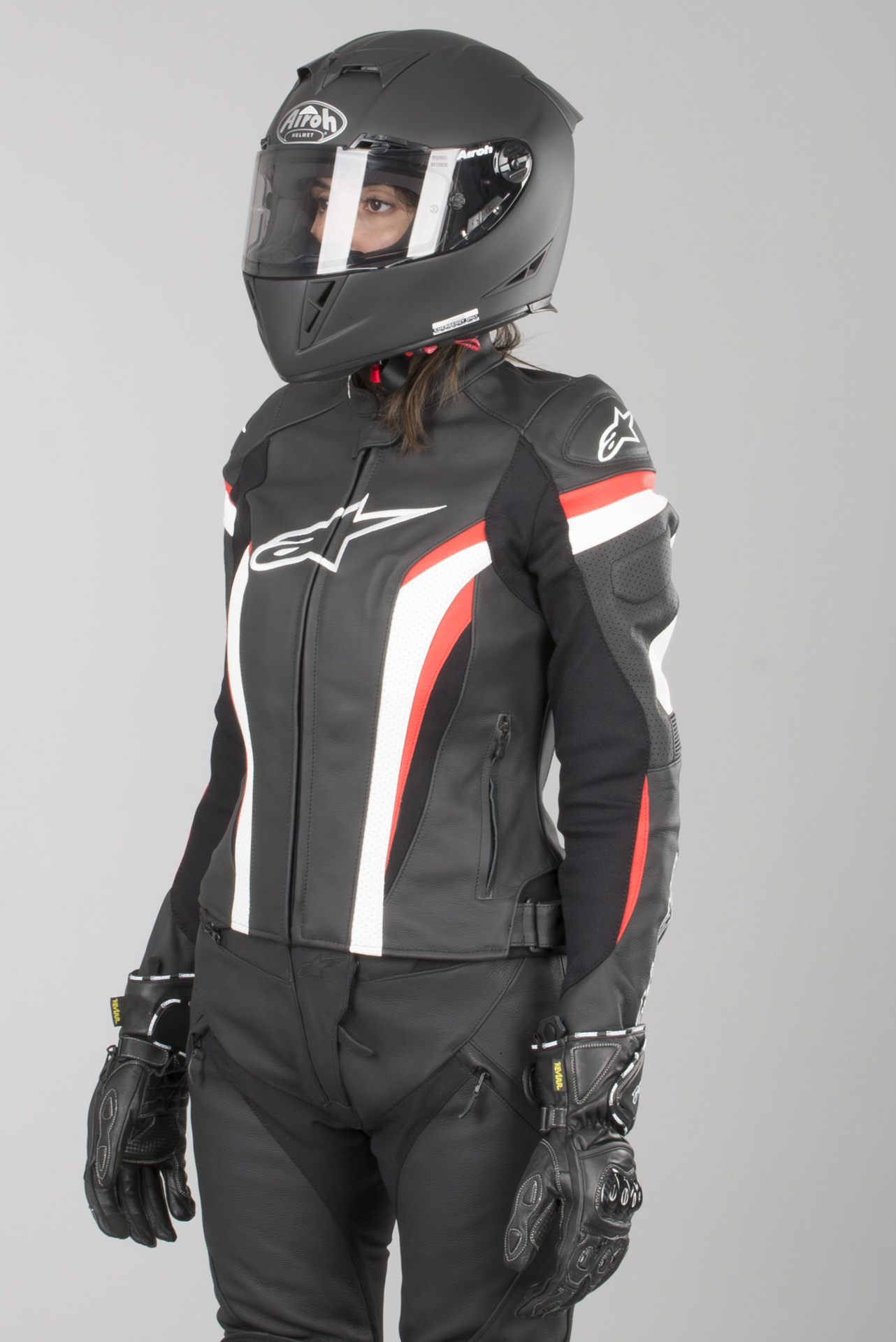 alpinestars stella leather jacket