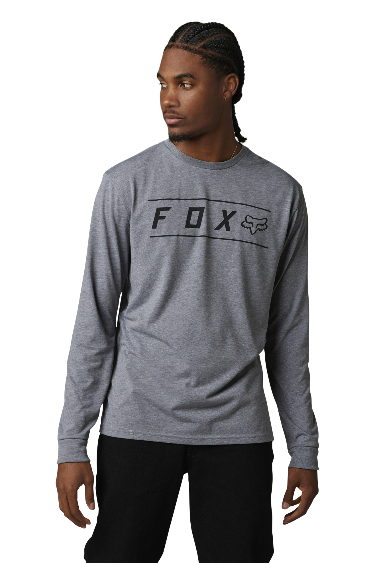 T-shirt met Lange Mouwen FOX Pinnacle Tech Heather