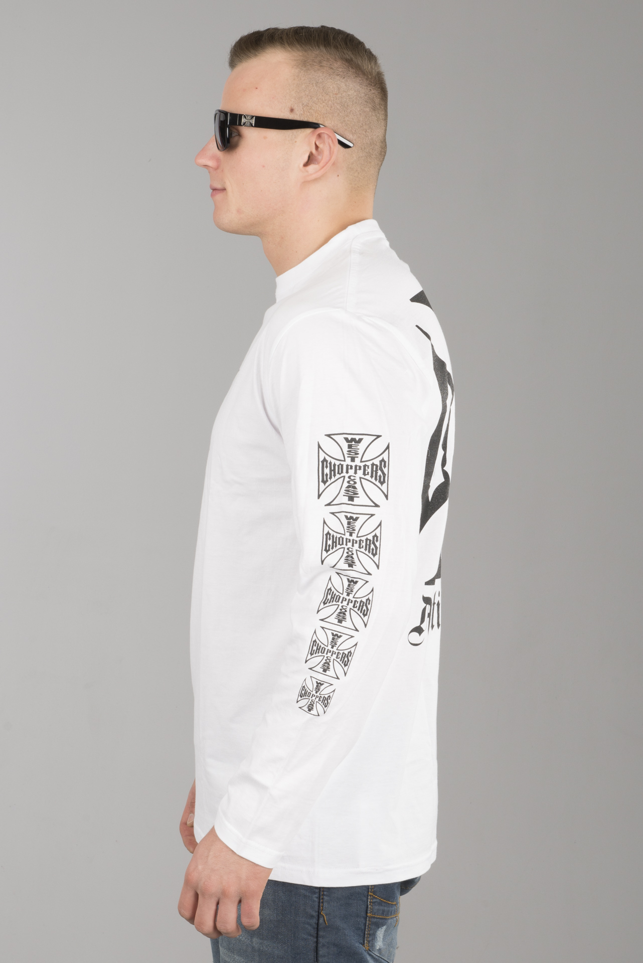 West Coast Choppers OG Cross T-Shirt Long Sleeve