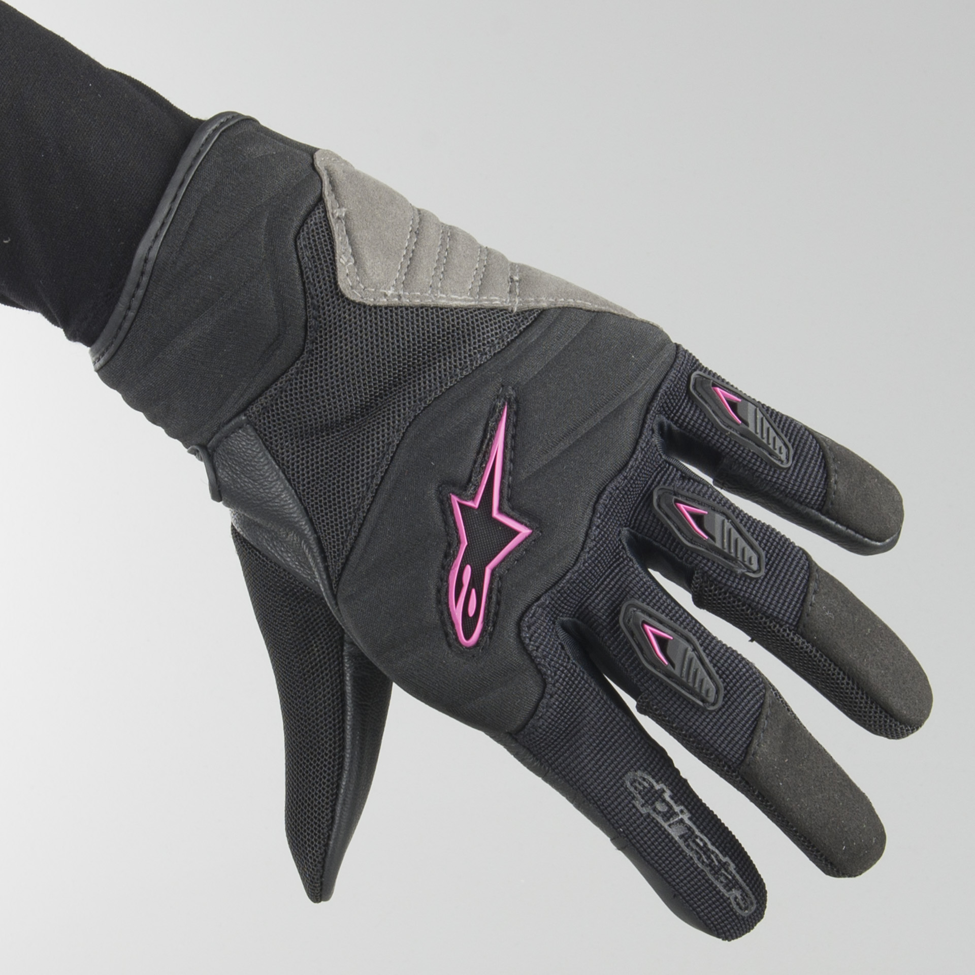 Black/Fuchsia Motorcycle gloves Alpinestars Stella Shore Gloves Black Fuchsia L 