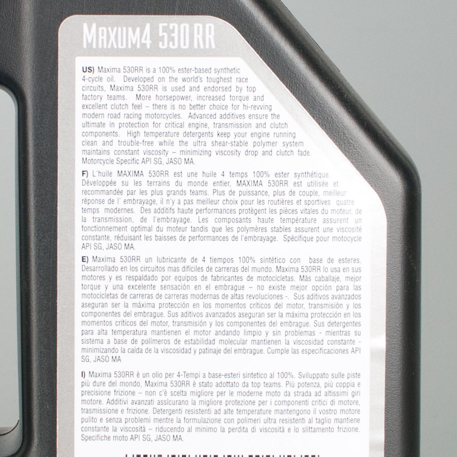 Maxima 530RR 4T Ester 100% Synth. 1L