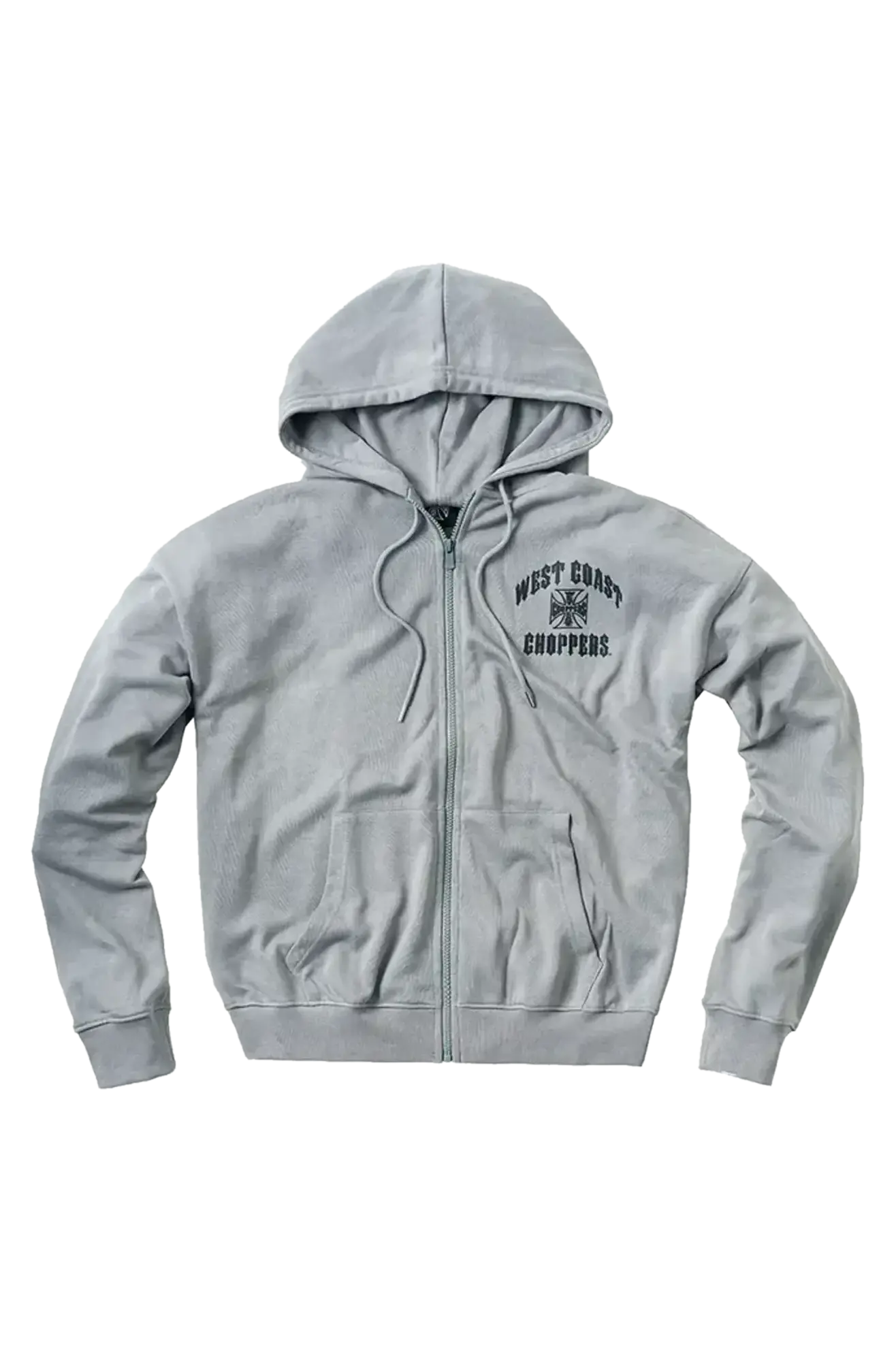Hoodie met Rits West Coast Choppers Iron Oversized