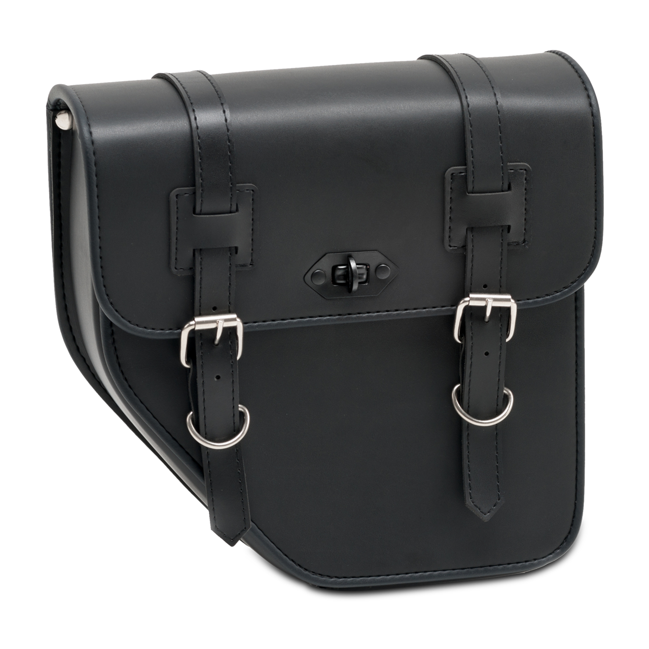 CustomAcces Ibiza (With Metallic Plate) Left Saddle Bag Black