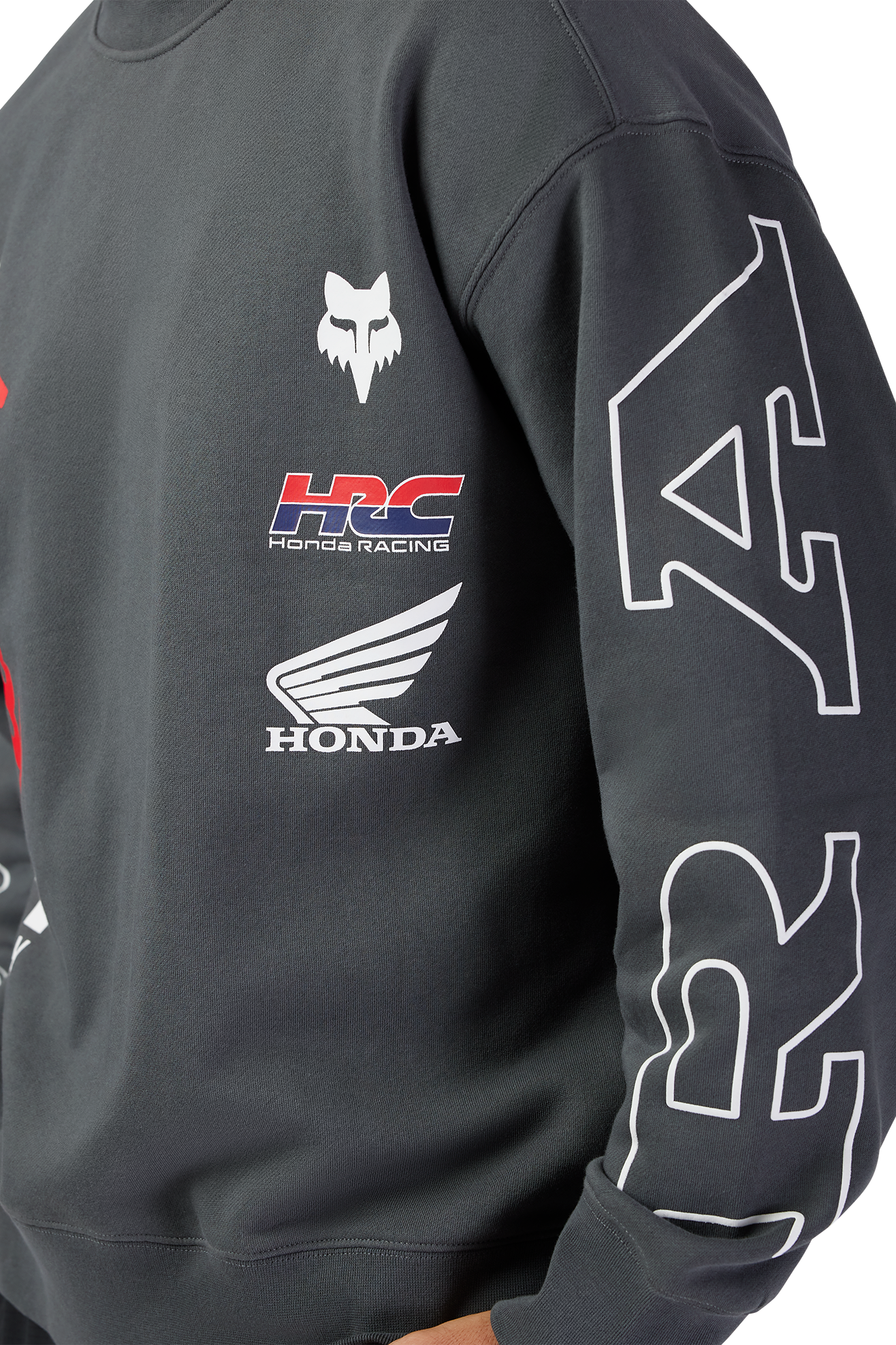 Oversized Sweatshirt FOX Honda Pullover Crew