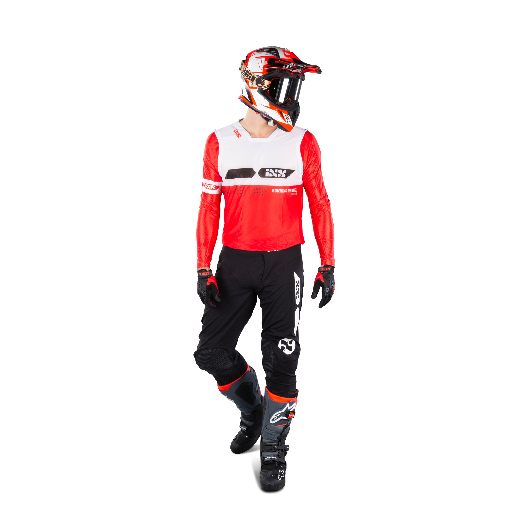 Completo Cross Ixs Slim 19 Rosso Bianco Nero Adesso 11 Di Risparmio 24mx It