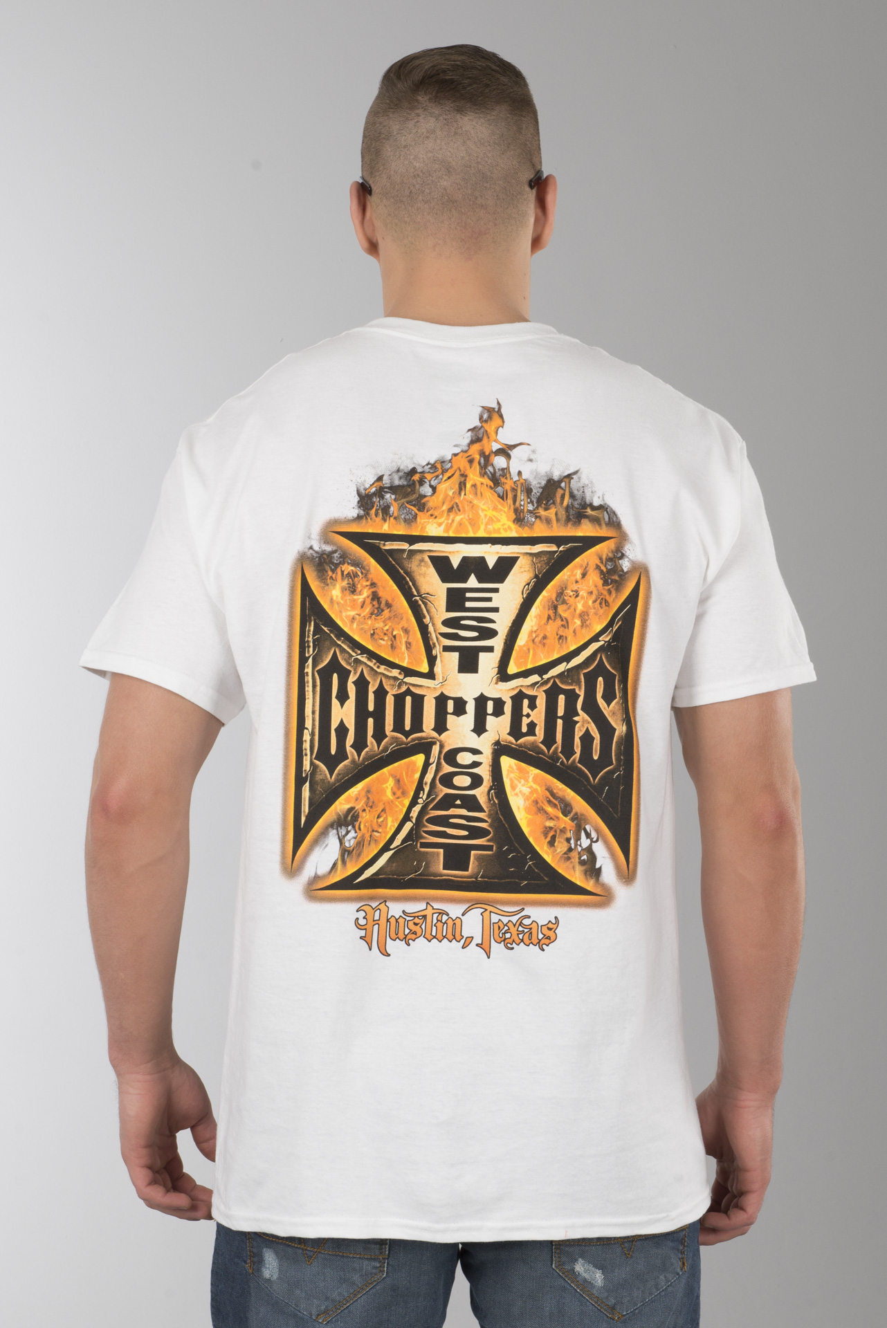 T-shirt West Coast Choppers Goldfire