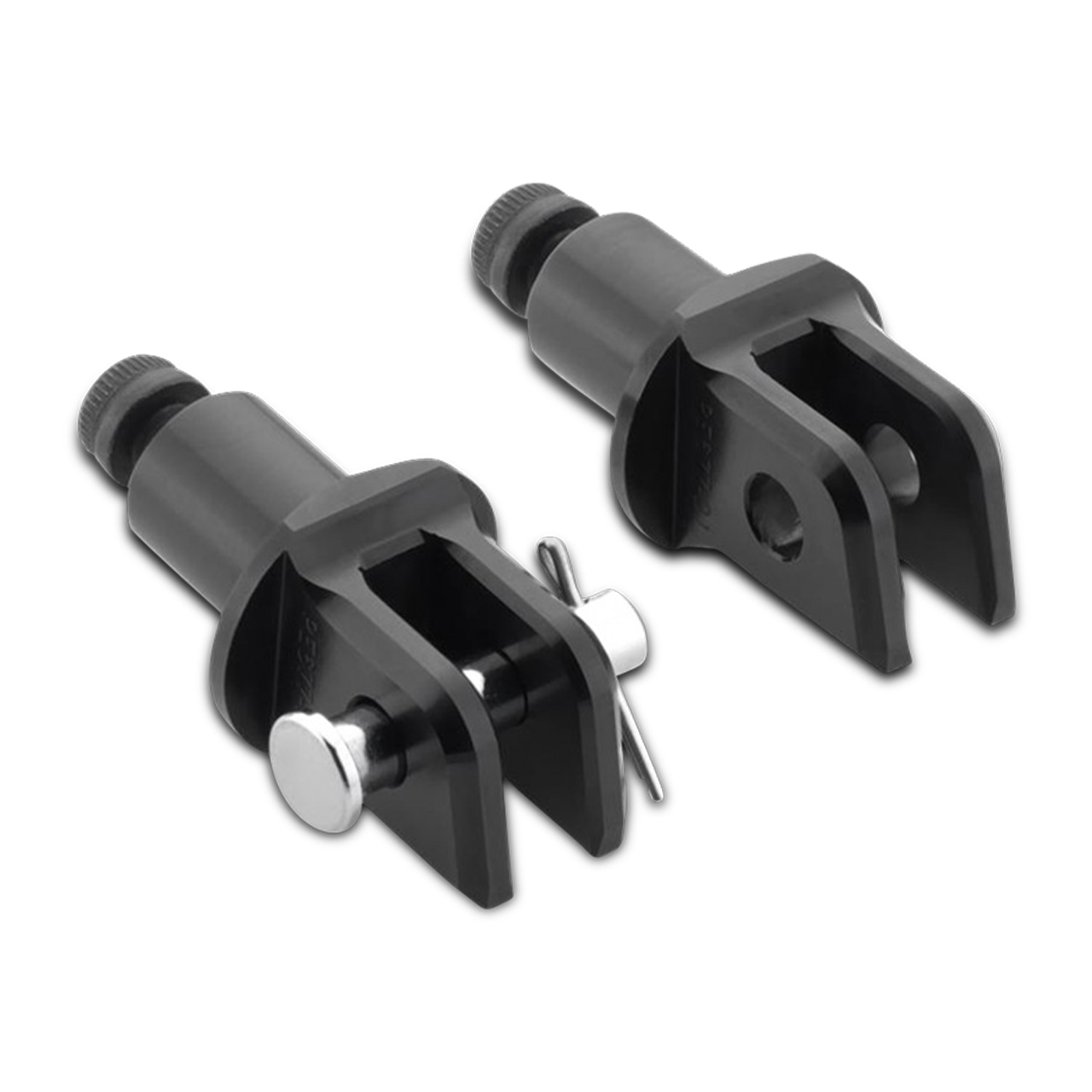 Montageset voor Voetsteunen voor Passagiers Rizoma Zwart 18 mm