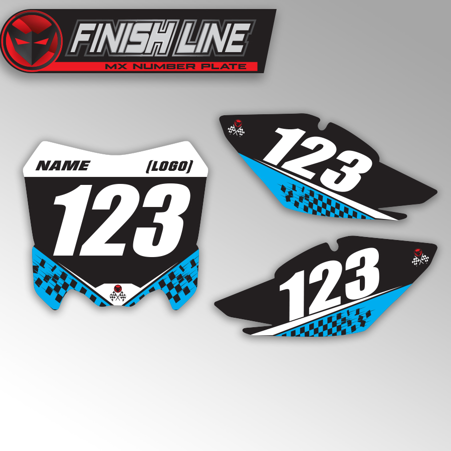 Nummerplaatstickers: Finish Line