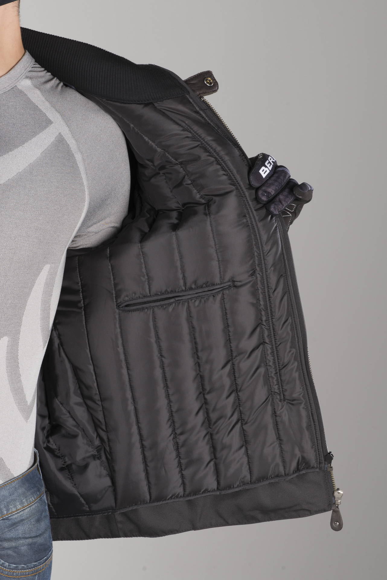 Bering Bruce King Size Leather Jacket