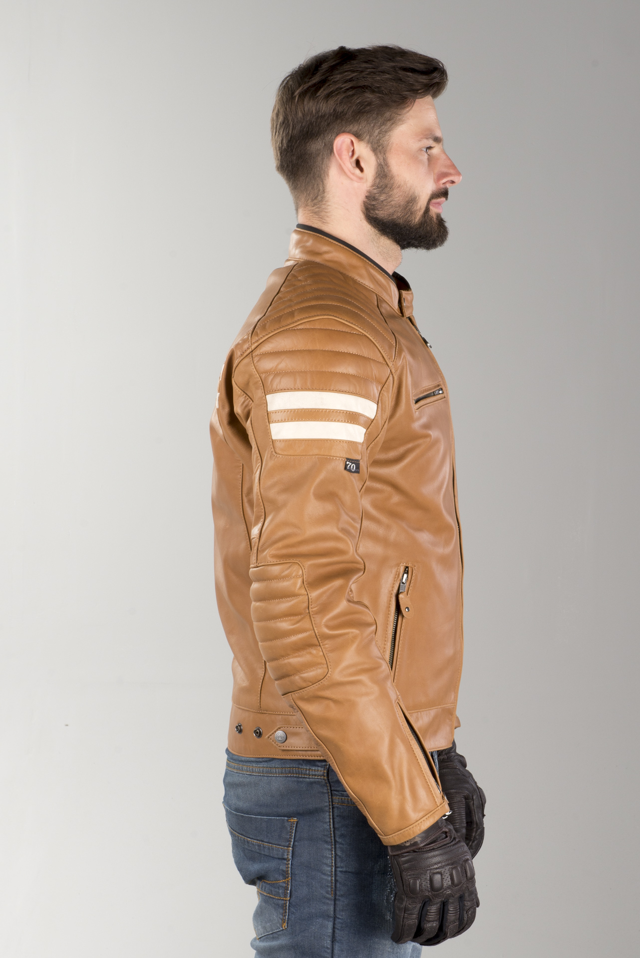 MC Jakke Segura Stripe Brun Beige Nå 6% Du sparer xlmoto.no MC Jakke Segura Stripe Brun Beige Nå 6% Du sparer xlmoto.no