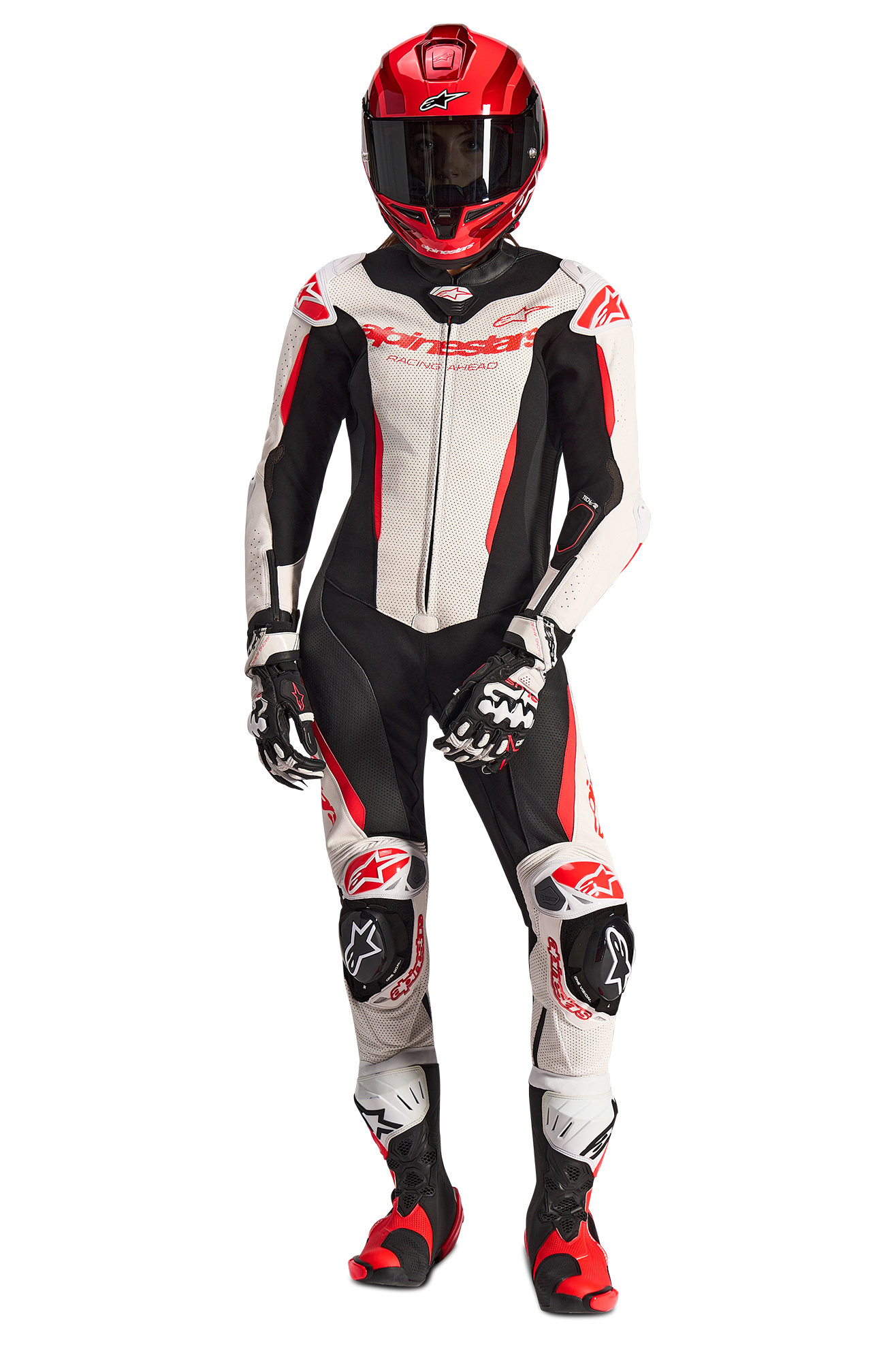 Mono De Cuero Para Moto De 1 Pieza Para Mujer Alpinestars Stella GP-R7